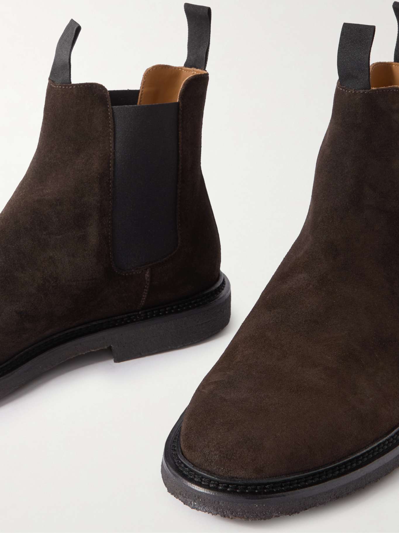 COMMON PROJECTS Waxed-Suede Chelsea Boots for Men | MR PORTER