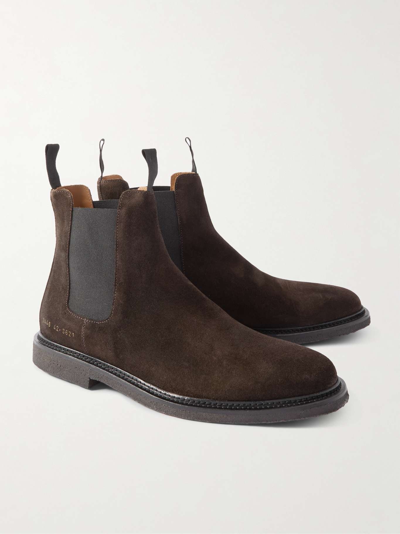 COMMON PROJECTS Waxed-Suede Chelsea Boots for Men | MR PORTER