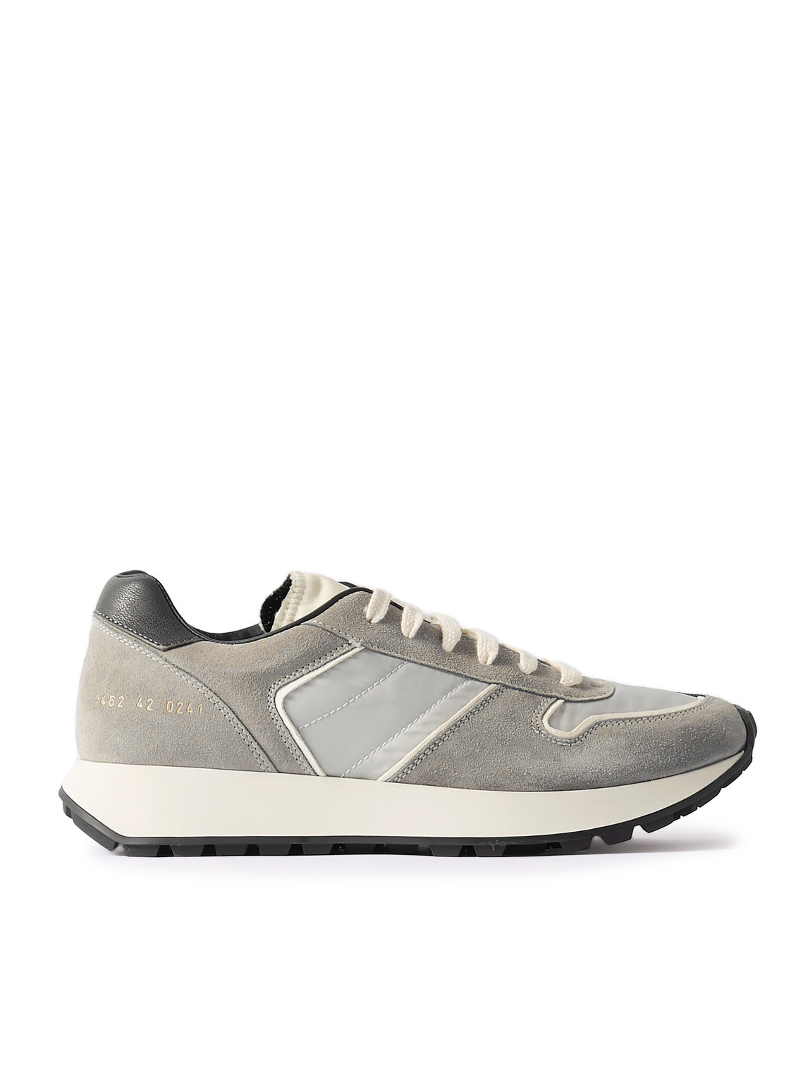 Common Projects – Track Leather-Trimmed Suede and Tech-Mesh Sneakers