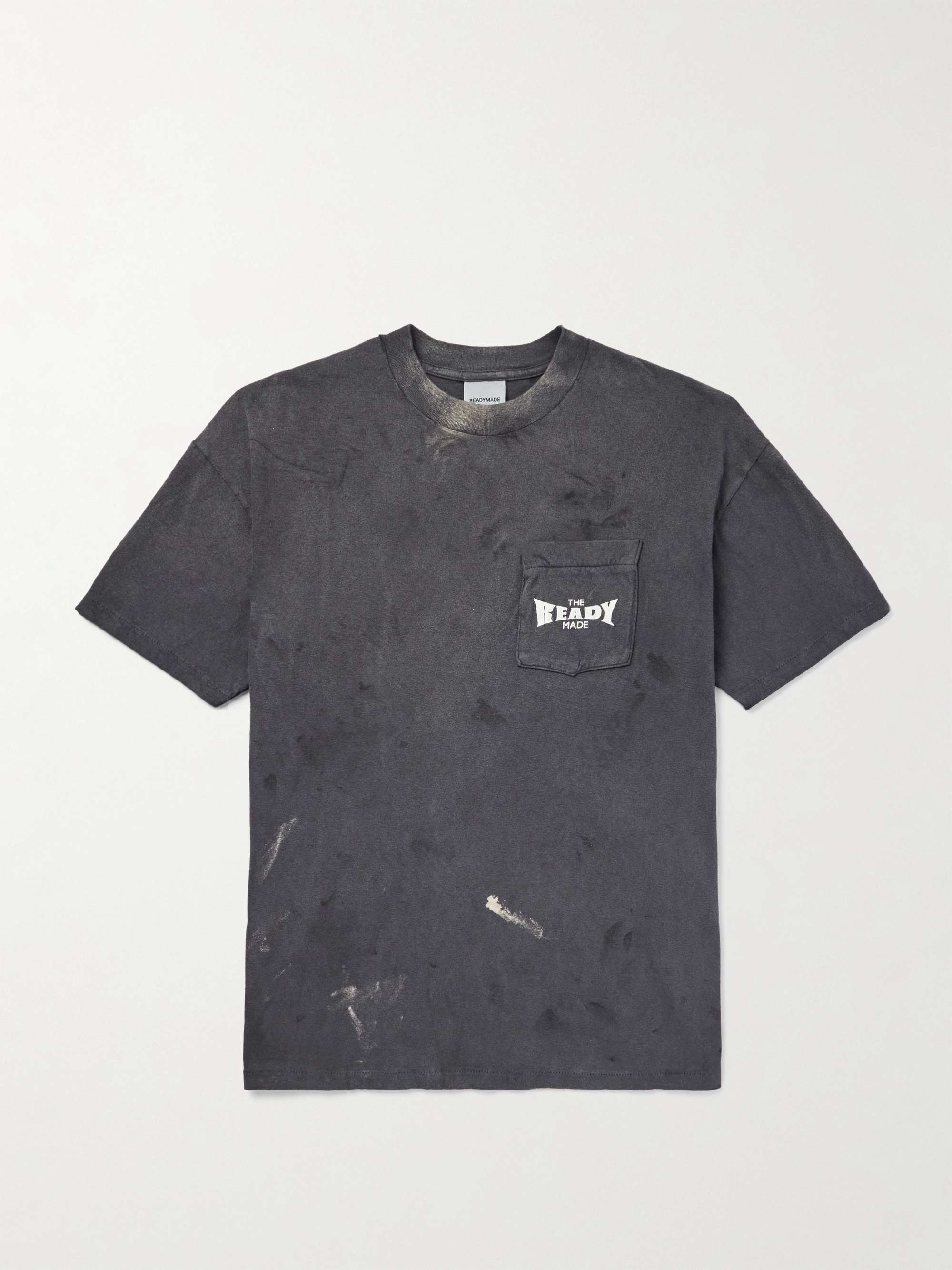 AMIRI Vintage Pegasus Oversized Distressed Logo-Print Cotton AMIRI Vintage Pegasus Oversized Distressed Logo-Print Cotton
