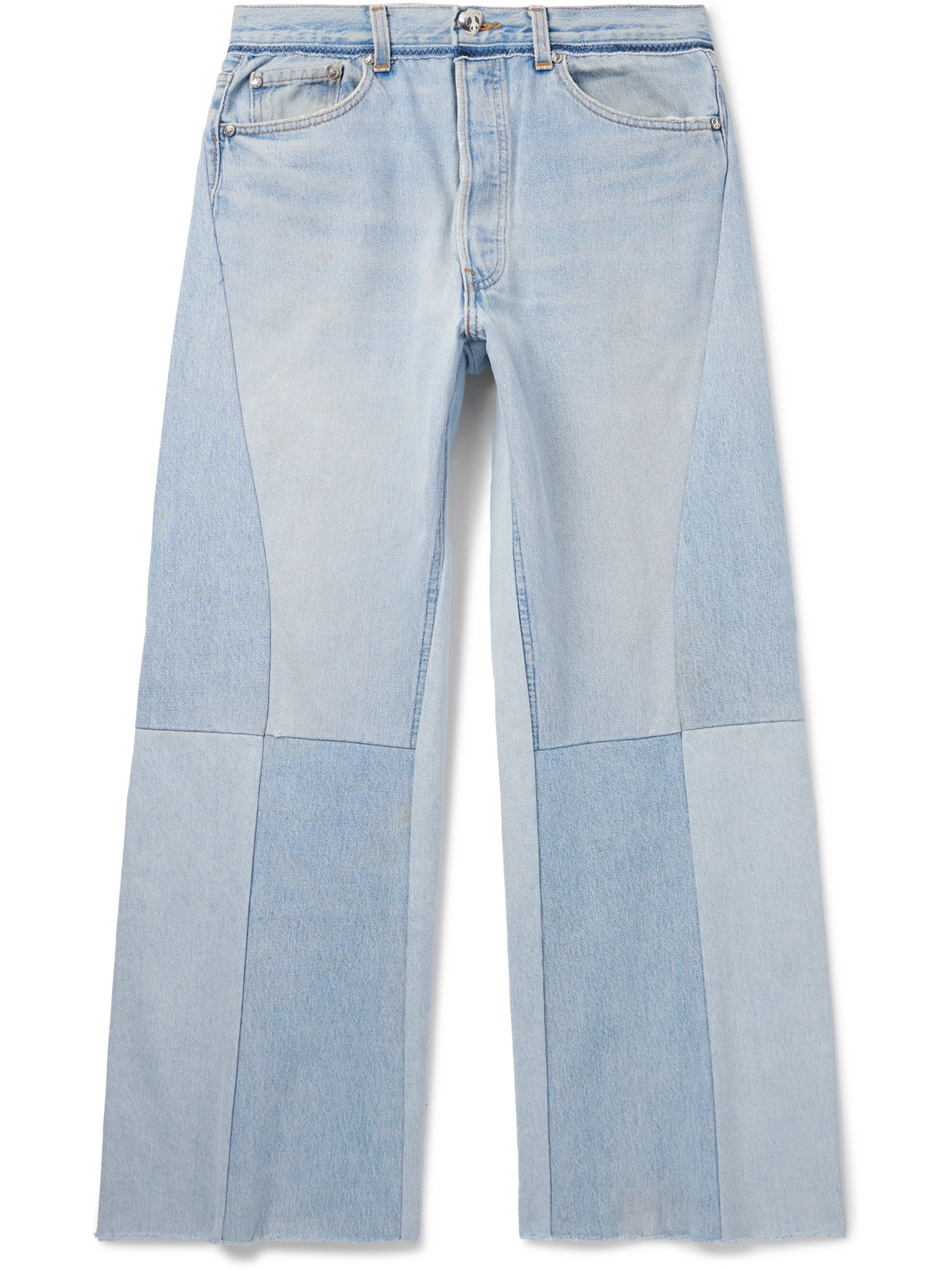Flared Patchwork Jeans
