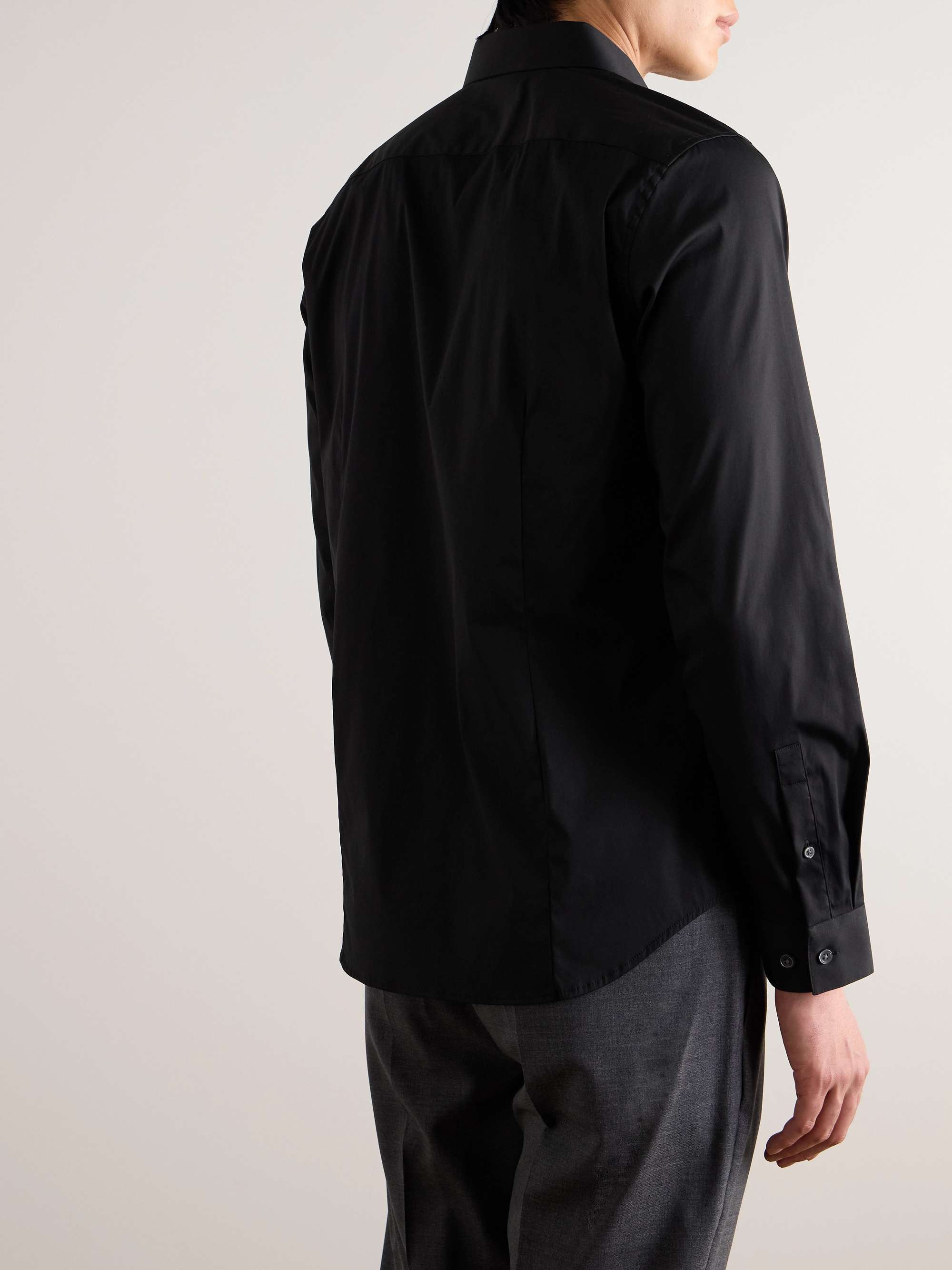 THEORY Sylvain Slim-Fit Cotton-Blend Poplin Shirt