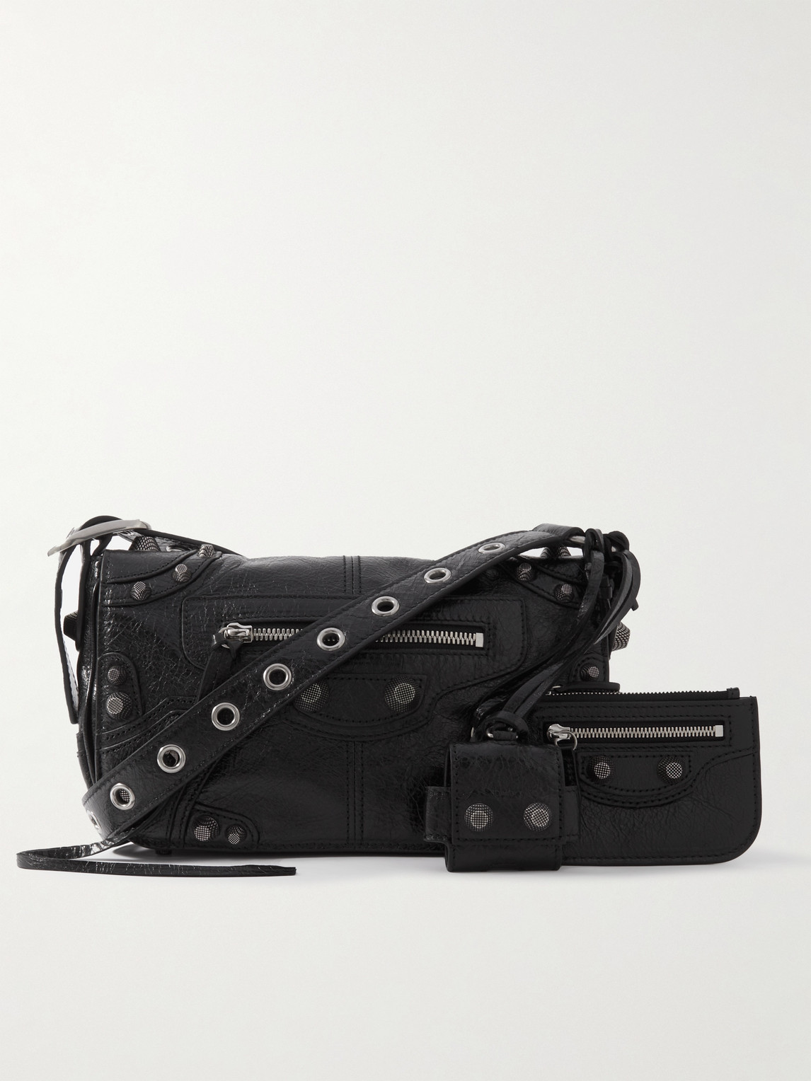 Balenciaga Le Cagole XS Arena Textured-Leather Messenger Bag - Men