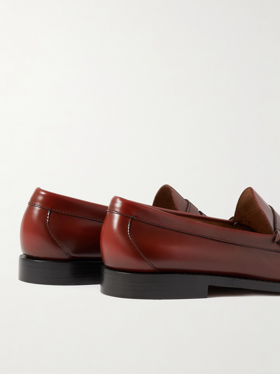 Shop G.h. Bass & Co. Weejuns Heritage Larson Leather Penny Loafers In Brown