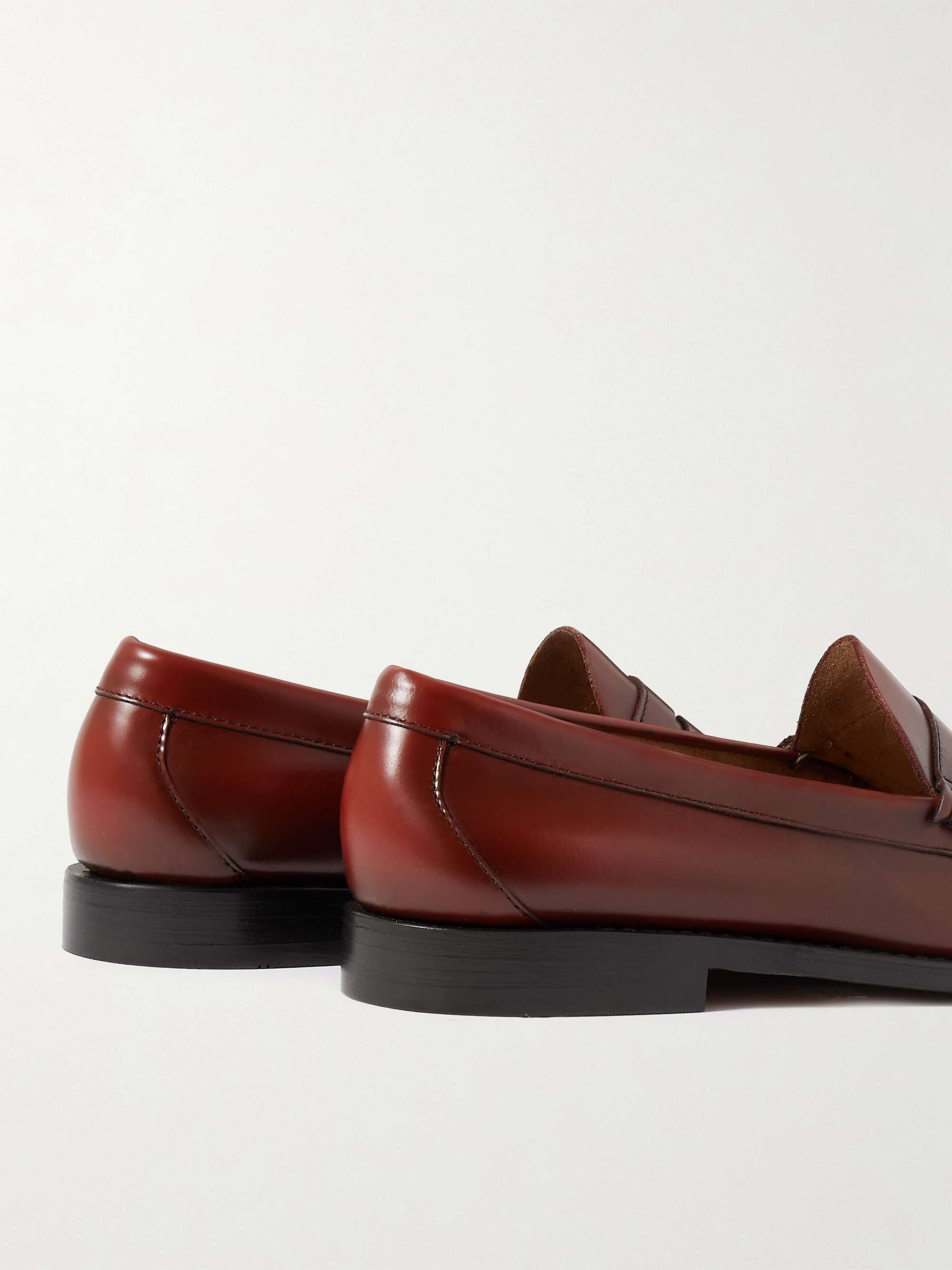 G.H. BASS Weejuns Heritage Larson Leather Penny Loafers