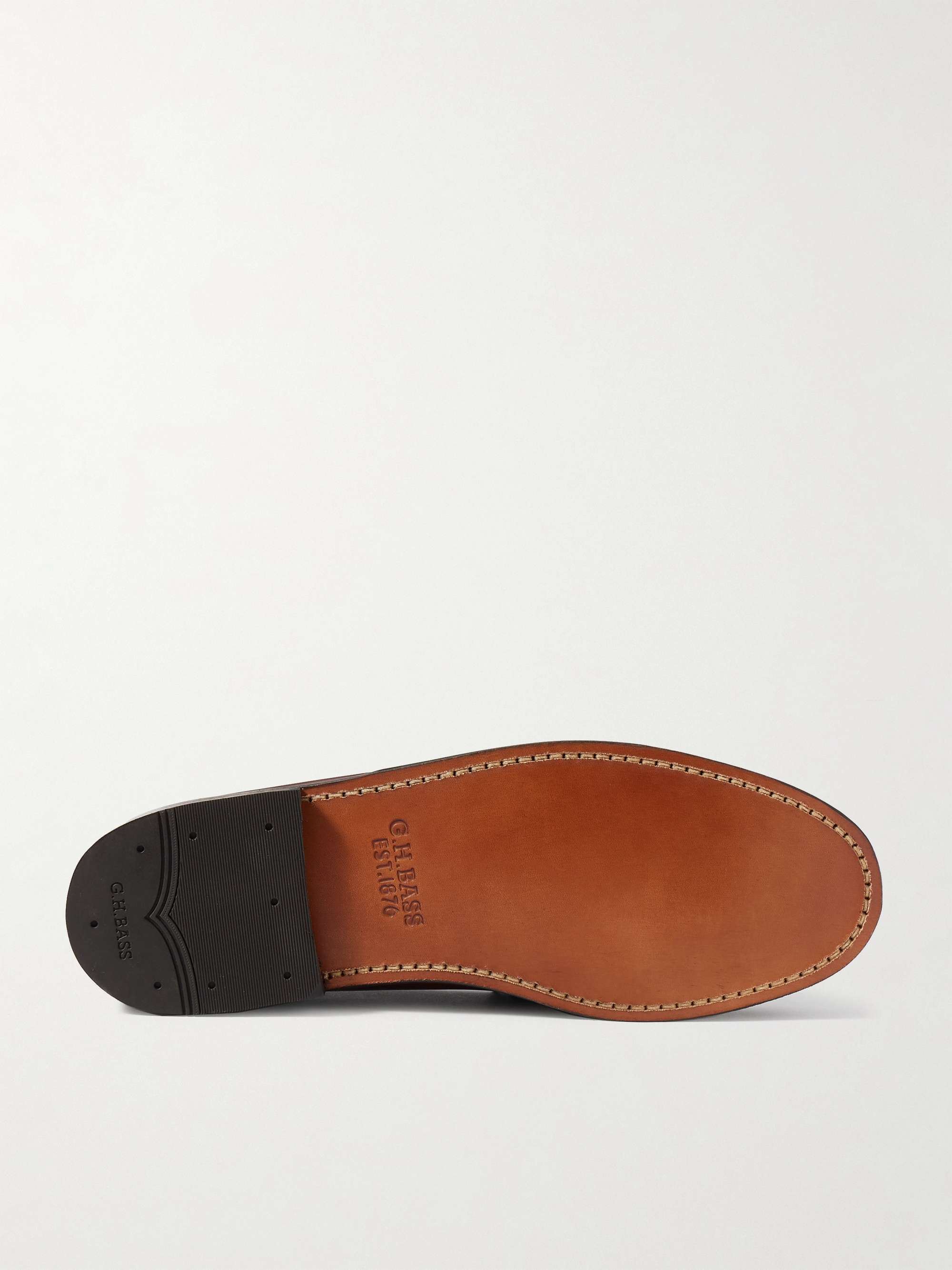 G.H. BASS Weejuns Heritage Larson Leather Penny Loafers