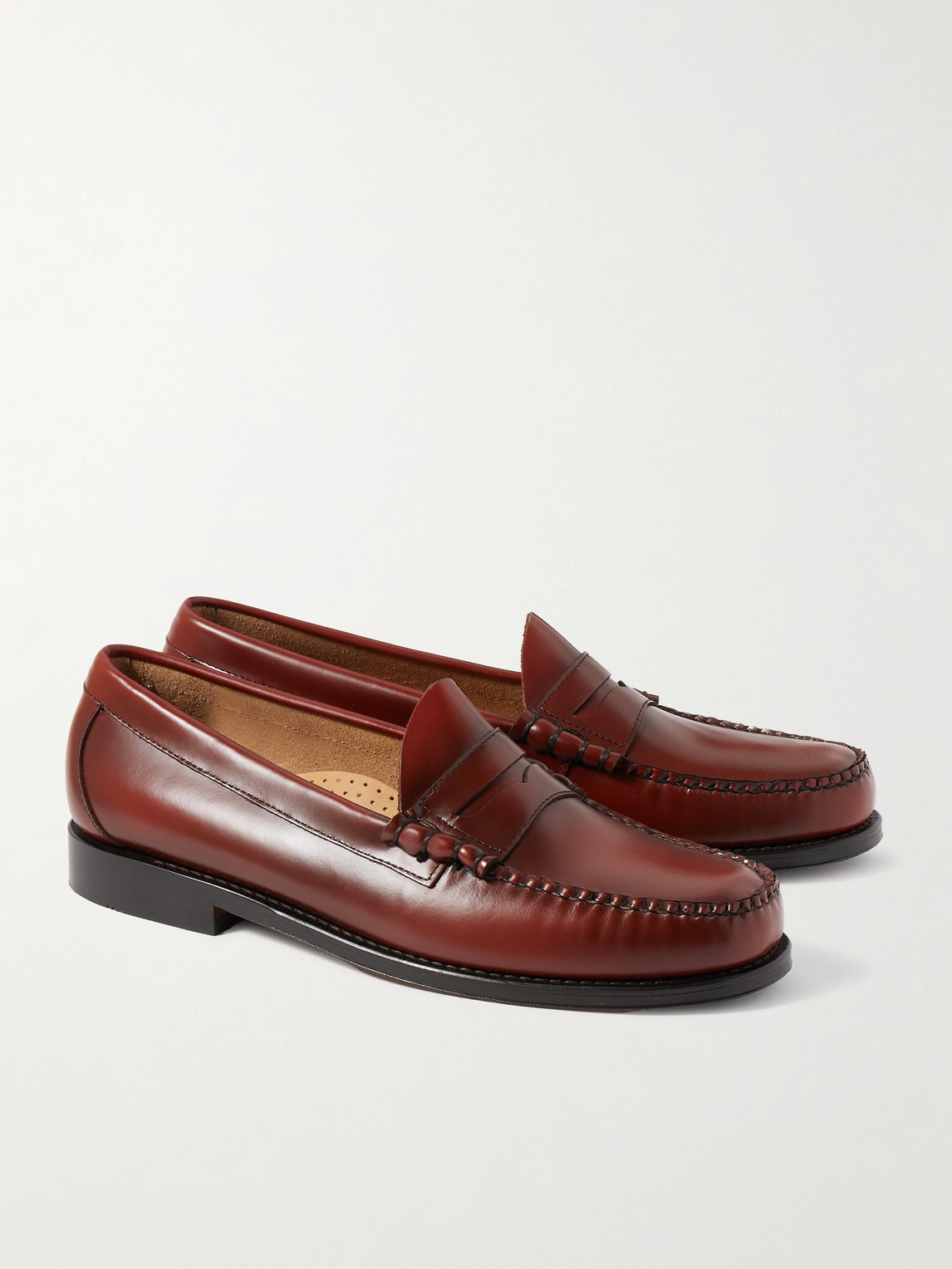 G.H. BASS & CO. WEEJUNS HERITAGE LARSON LEATHER PENNY LOAFERS