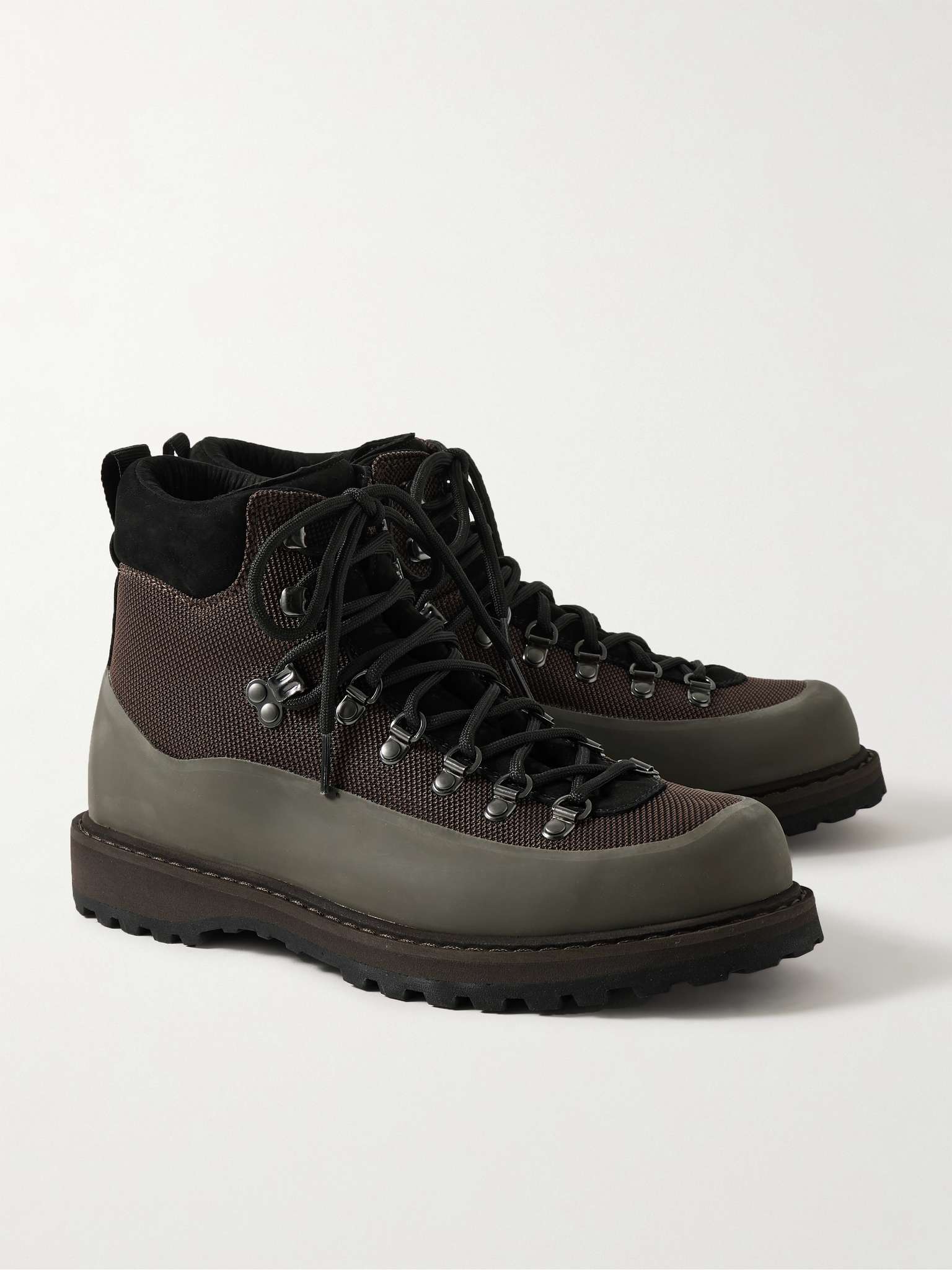 DIEMME Roccia Vet Sport Suede and Rubber-Trimmed Tech-Shell Hiking ...