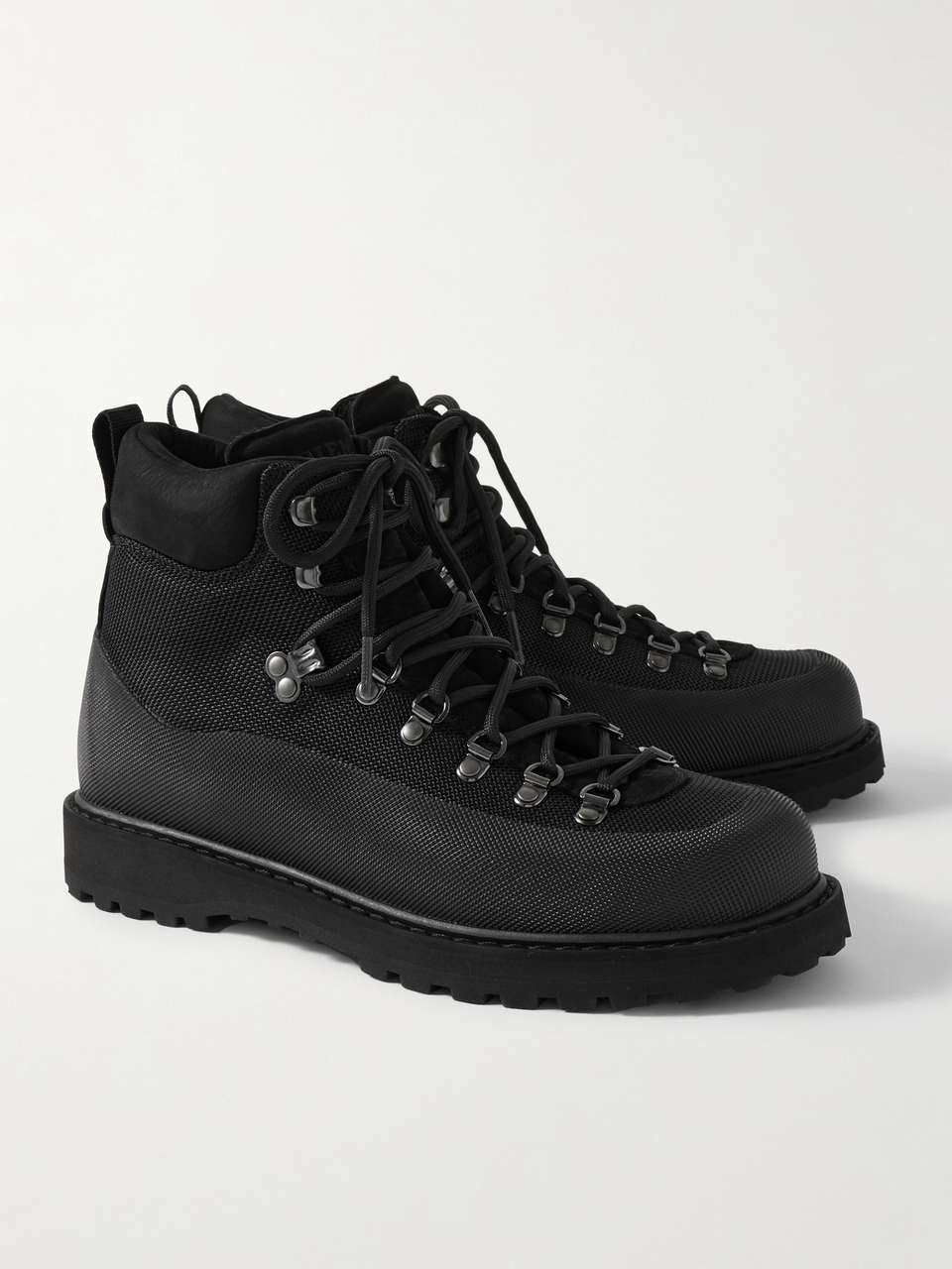DIEMME Roccia Vet Sport Suede and Rubber-Trimmed Tech-Shell Hiking ...