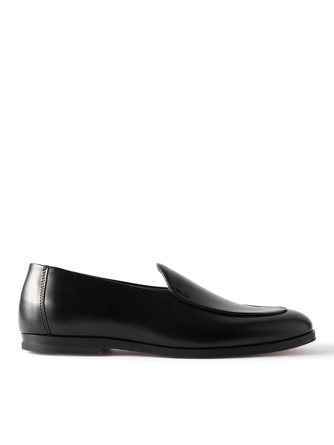 Belgee Glossed-Leather Loafers