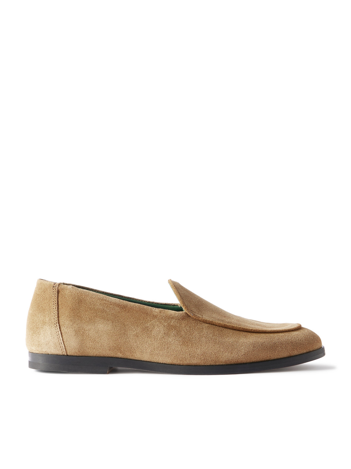 Vinny's Belgee Suede Loafers In Neutrals