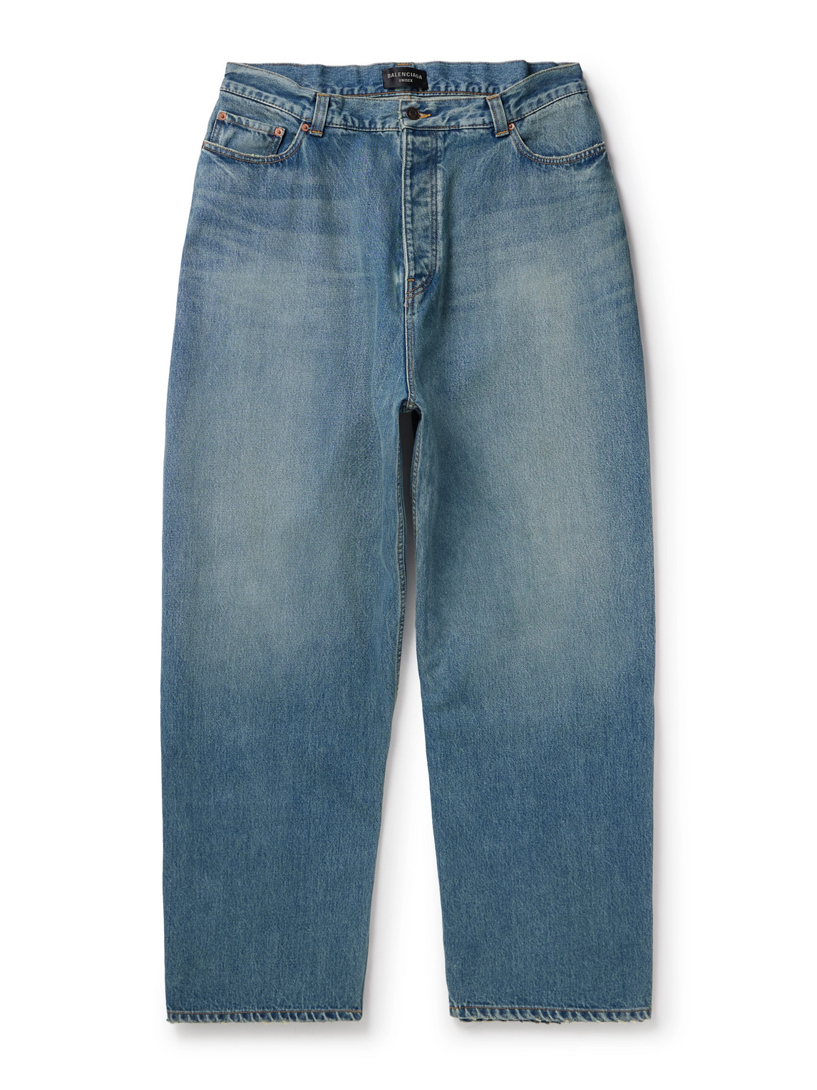 Balenciaga Wide-leg Jeans In Blue