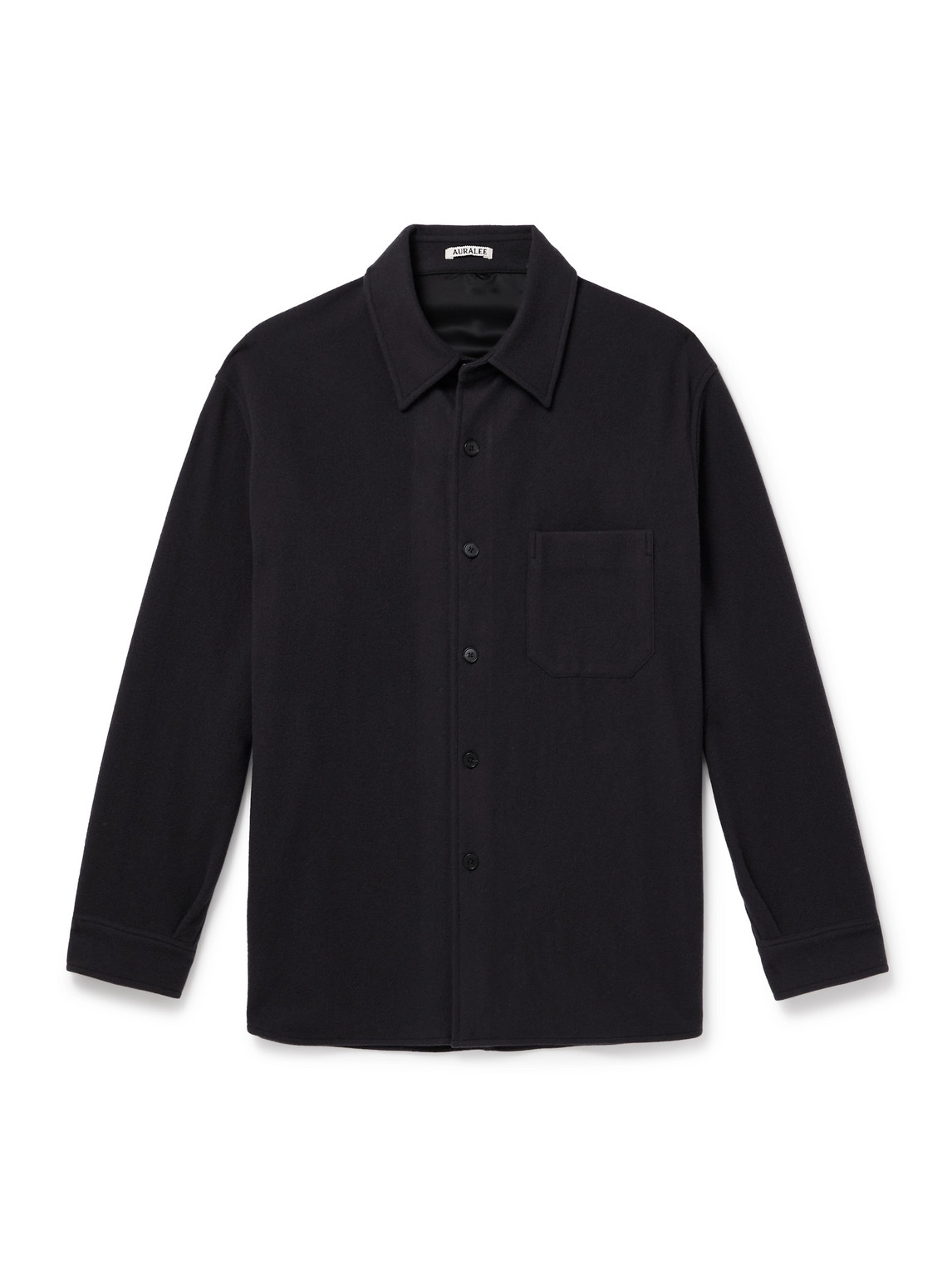 Auralee - Super 180s Wool-Flannel Shirt - Curated Menswear