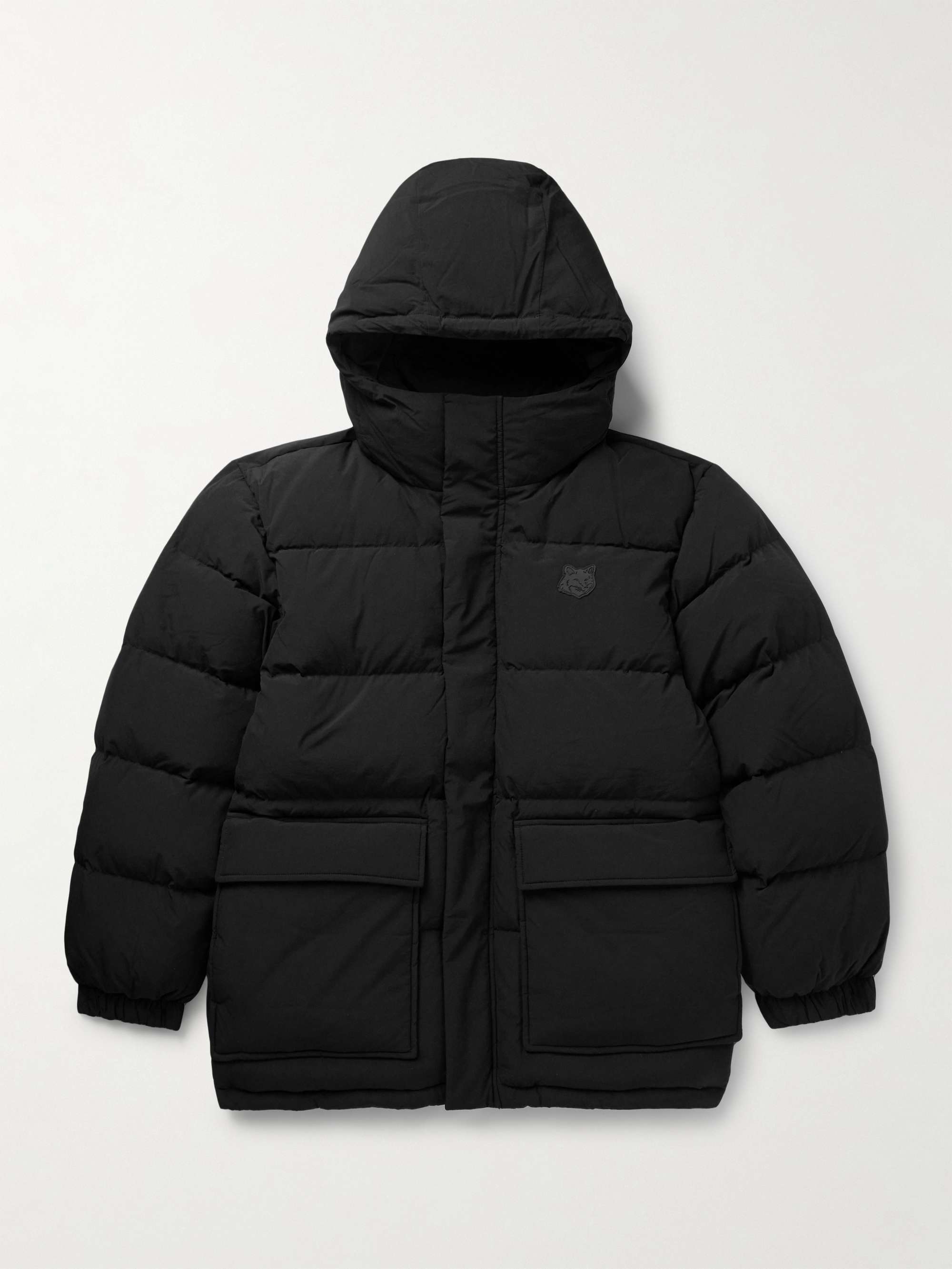 MAISON KITSUNE Logo Appliqued Quilted Shell Hooded Down Jacket for Men MR PORTER