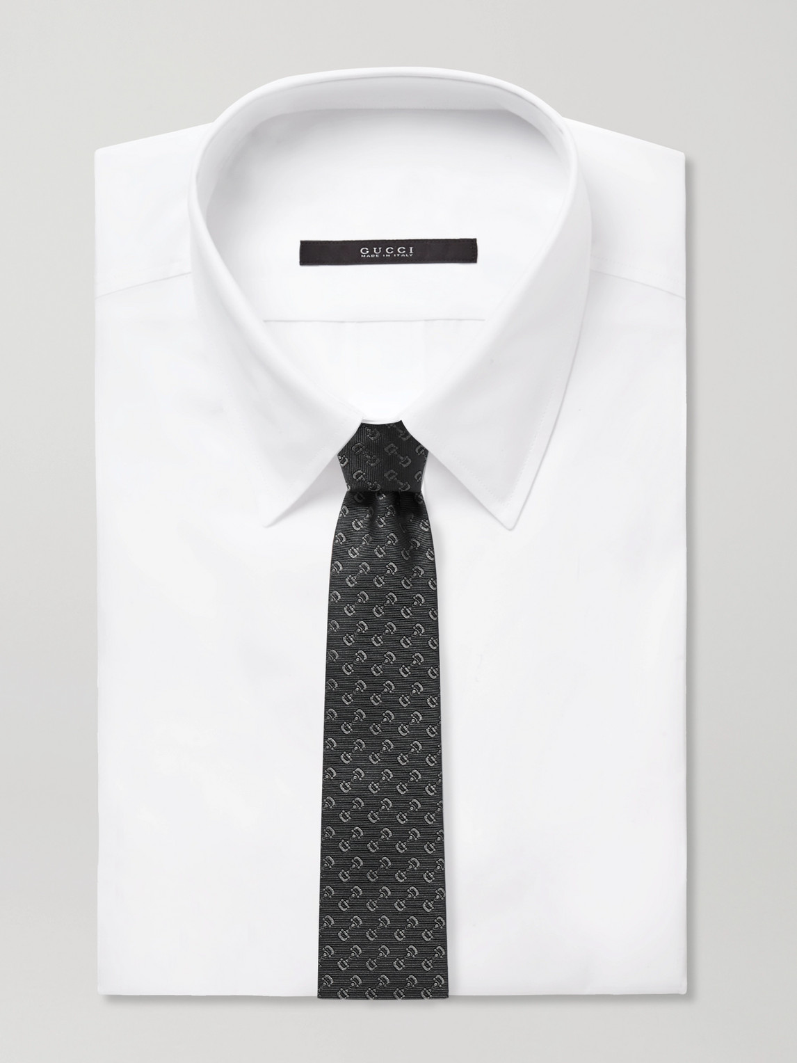 7cm Horsebit Silk-Jacquard Tie — 2