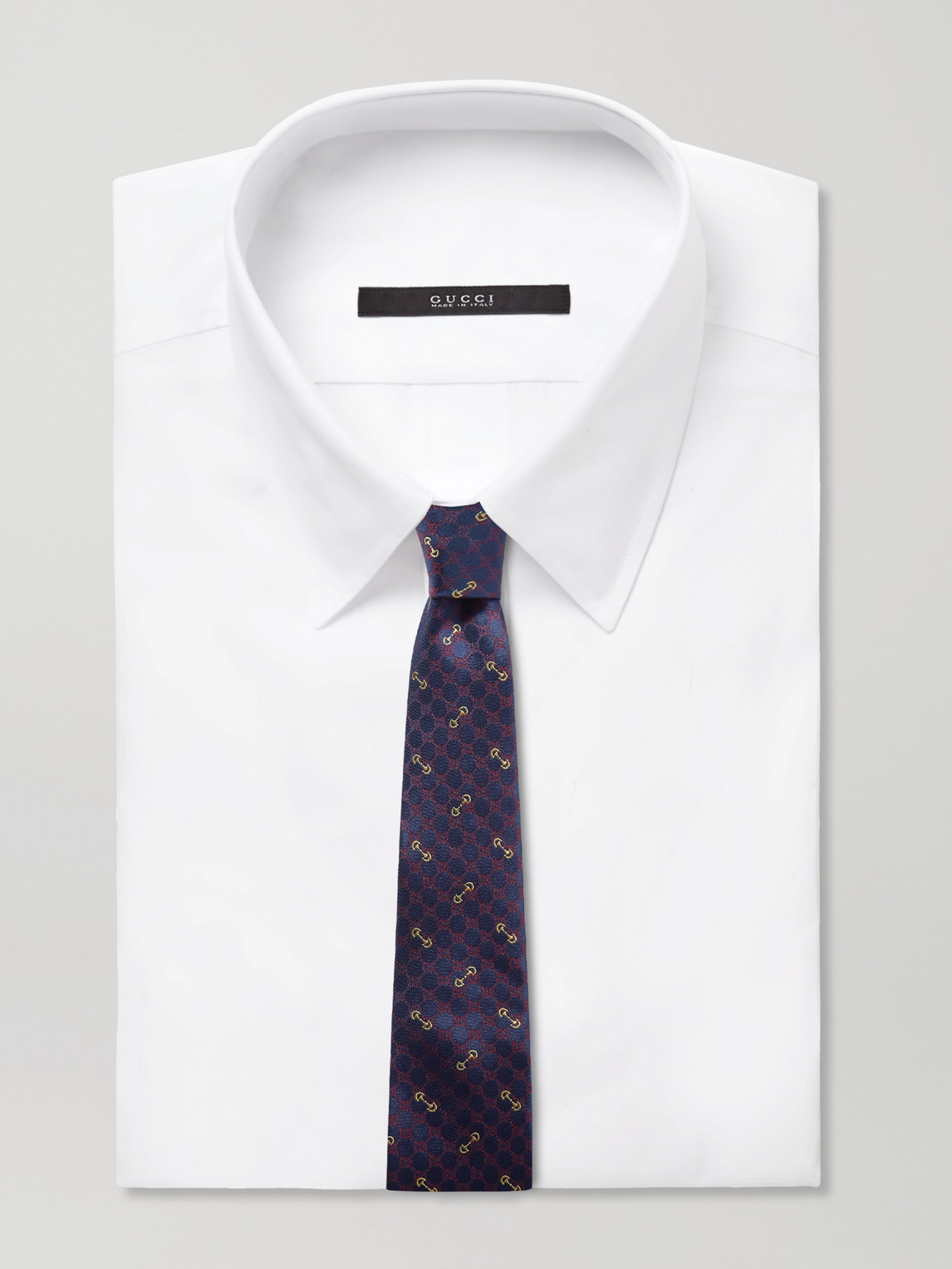 7cm Logo-Embroidered Silk-Jacquard Tie — 2