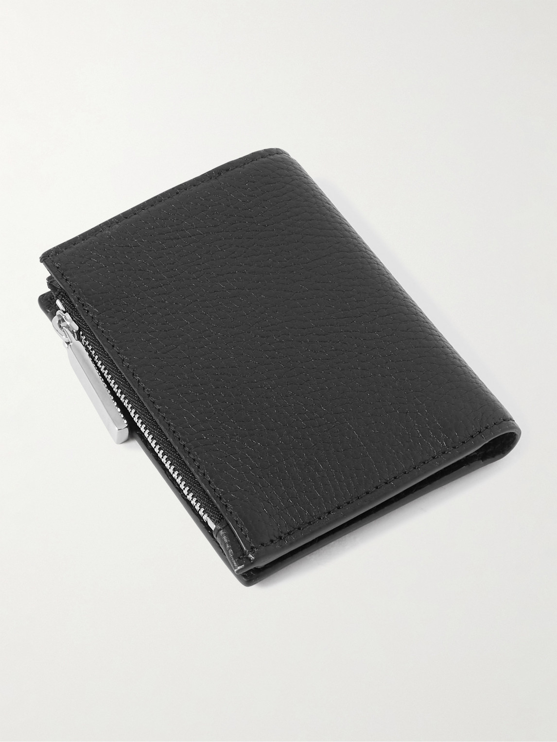 Logo-Embellished Full-Grain Leather Bifold Wallet — 2