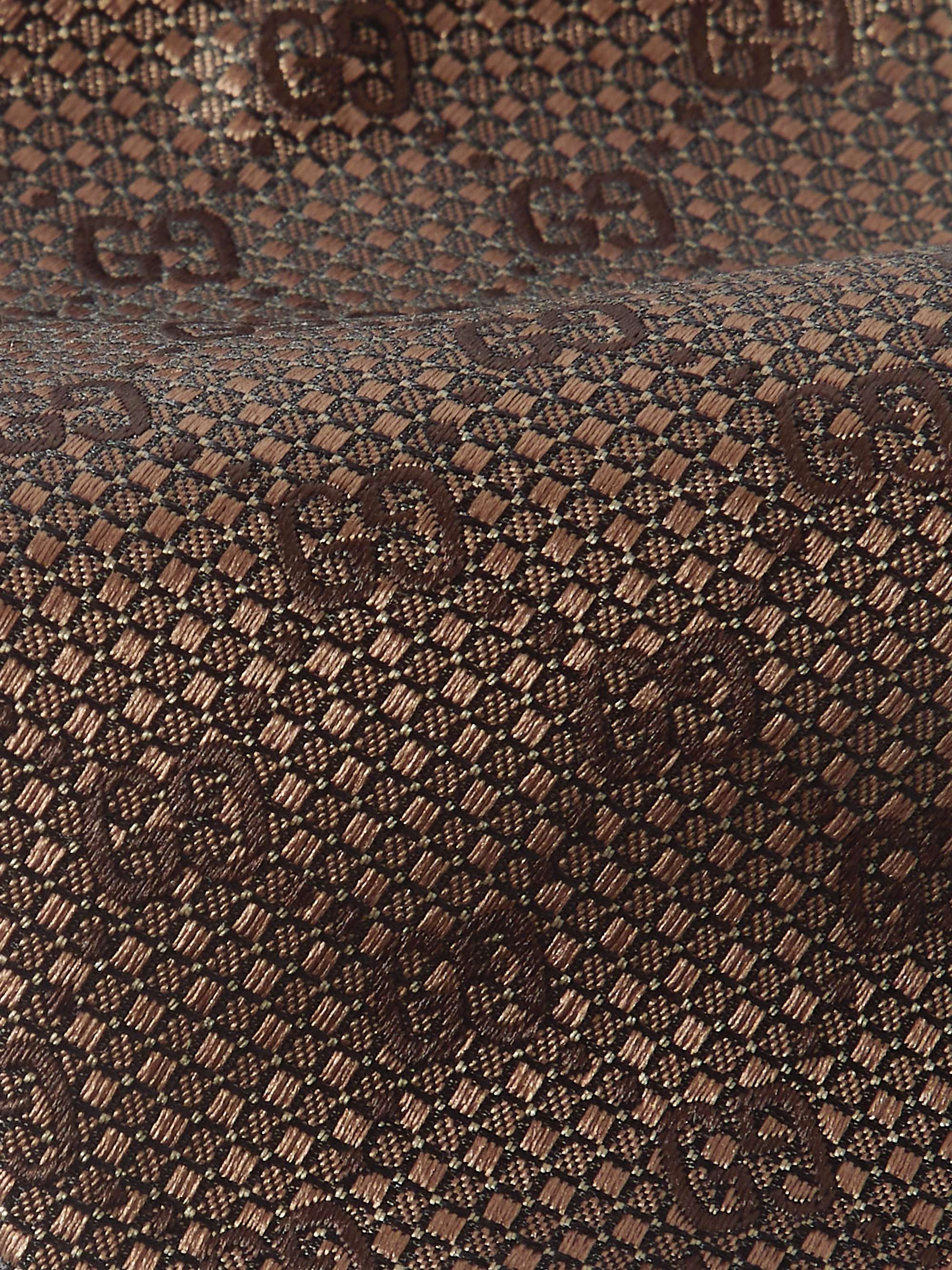 GUCCI 7cm Logo-Jacquard Silk Tie for Men | MR PORTER