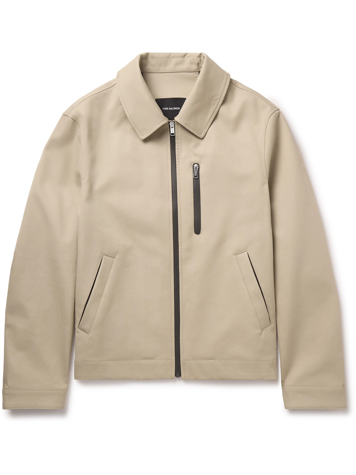 Yves Salomon Double-faced Cotton-twill Jacket In Neutrals