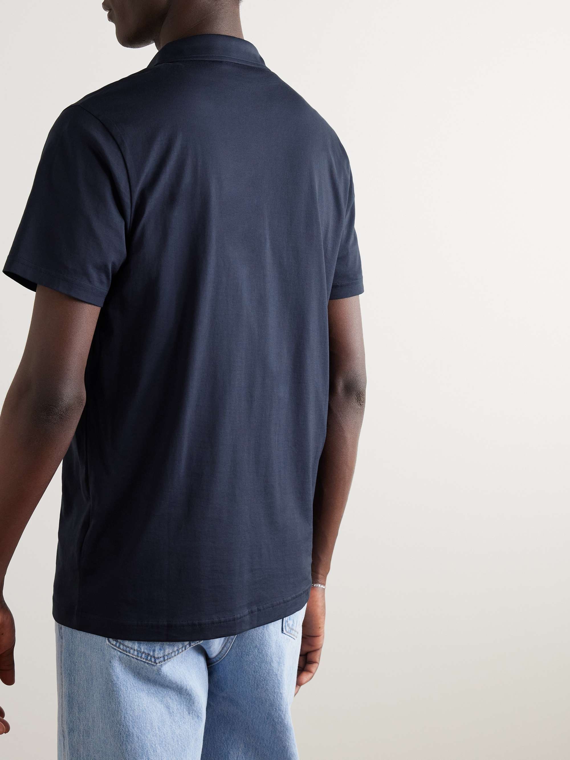 SUNSPEL Cotton-Piqué Polo Shirt