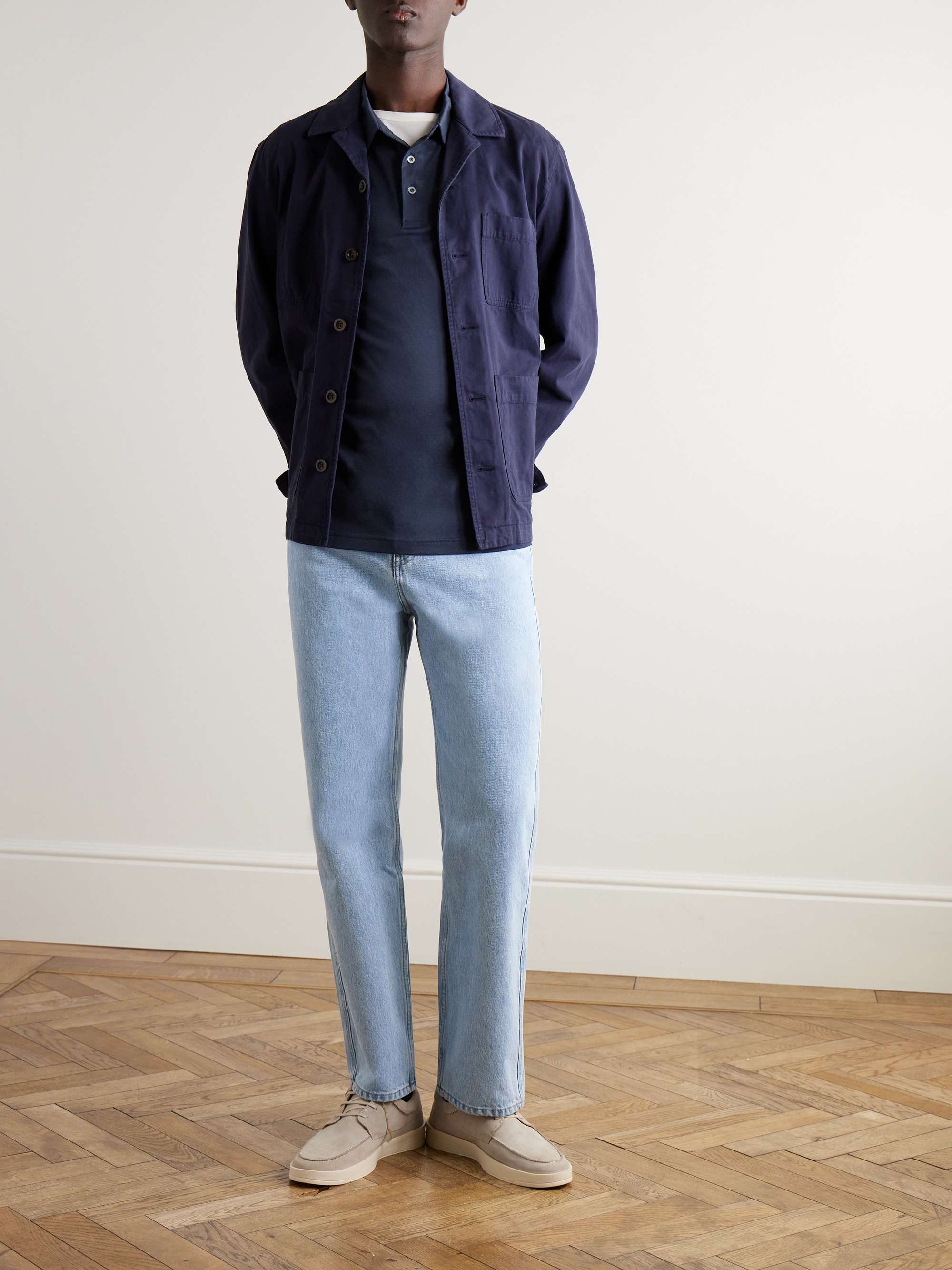 SUNSPEL Cotton-Piqué Polo Shirt