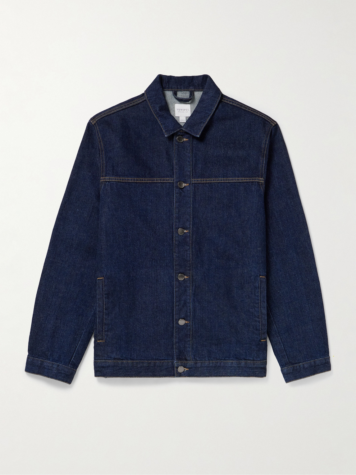 Sunspel Selvedge Denim Jacket In Blue