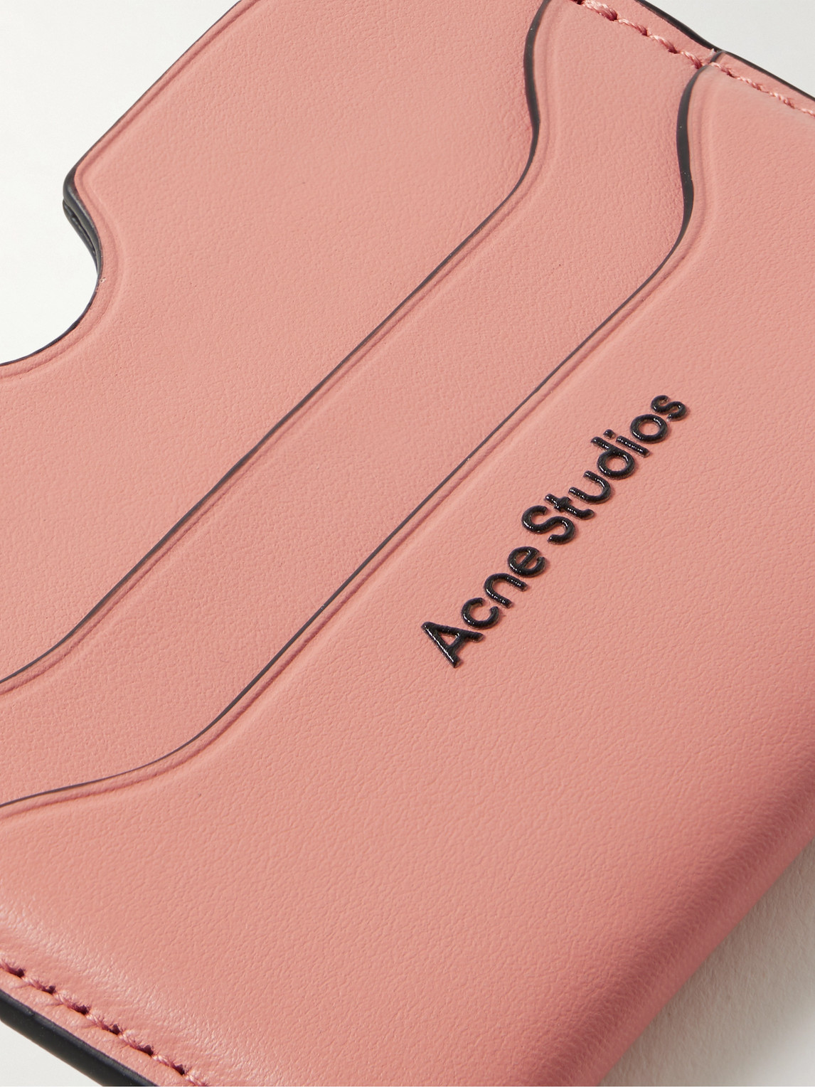 ACNE STUDIOS ELMAS LOGO-PRINT LEATHER CARDHOLDER 