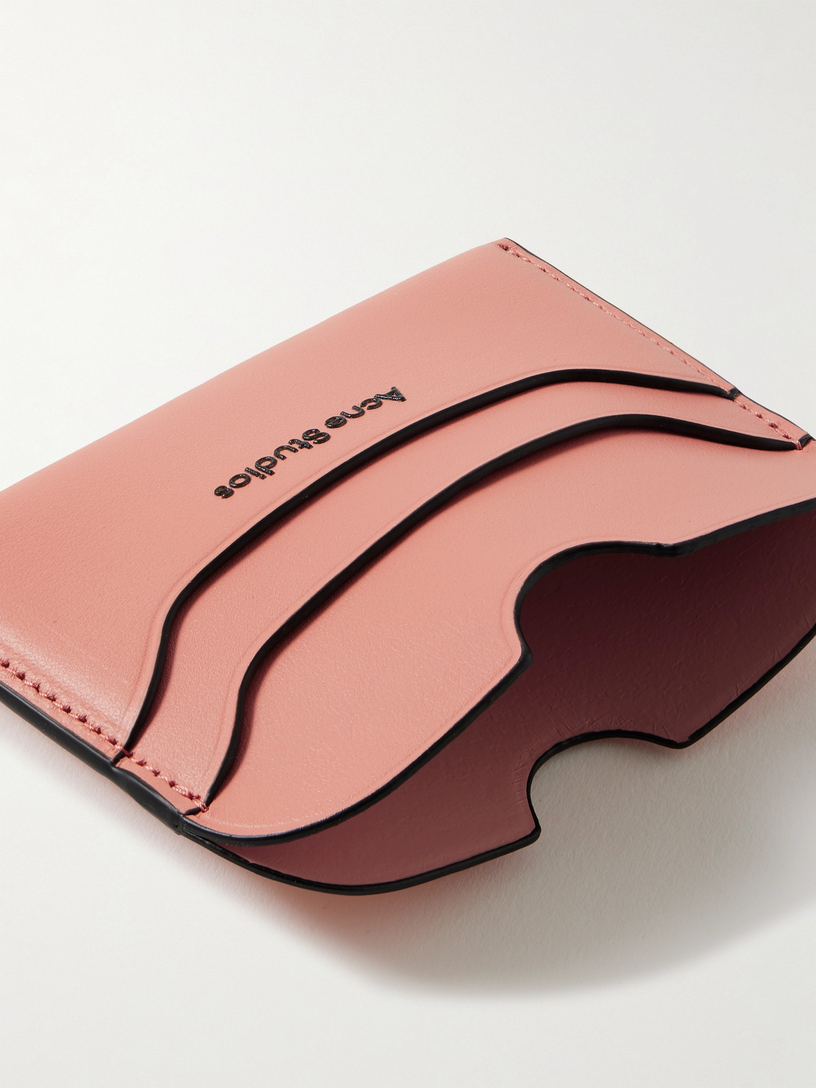 ACNE STUDIOS ELMAS LOGO-PRINT LEATHER CARDHOLDER 
