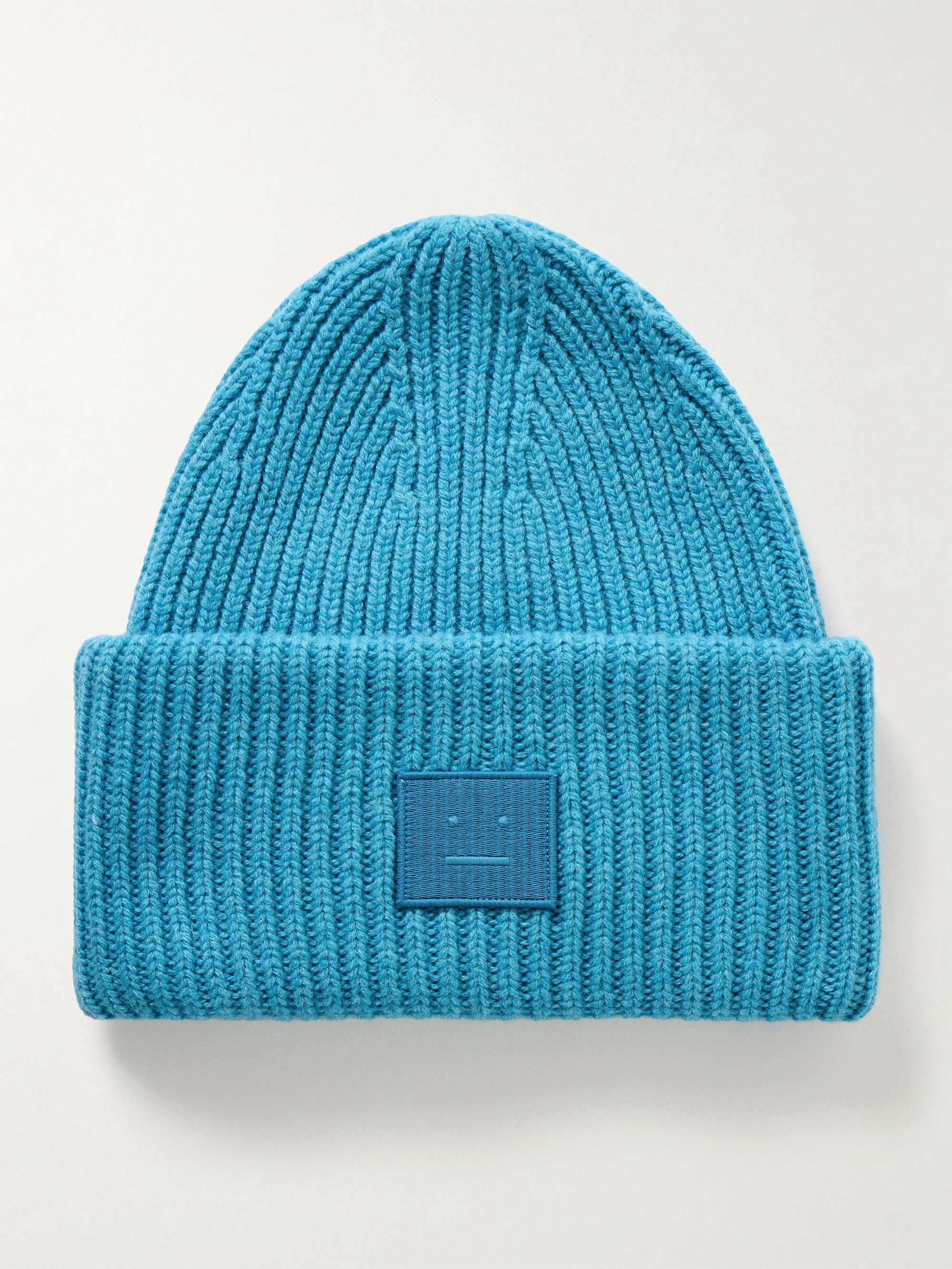 Acne studios ribbed wool beanie online