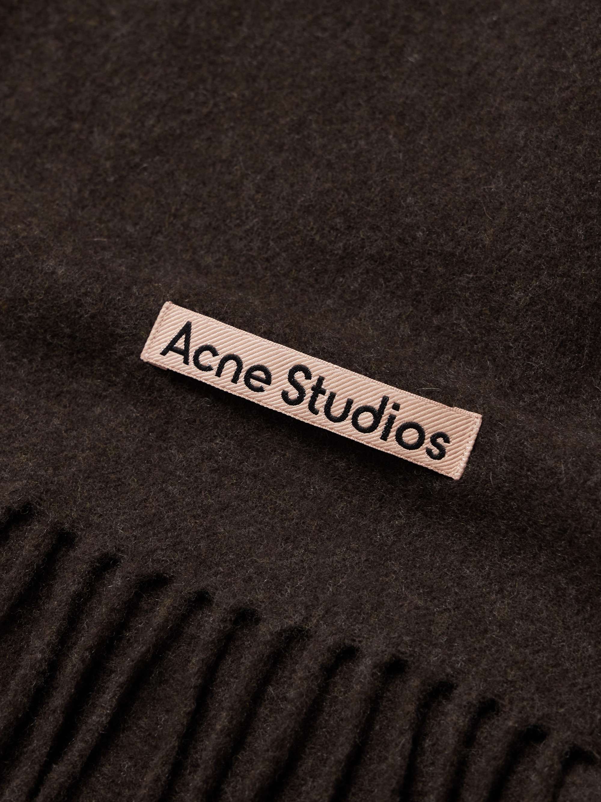 ACNE STUDIOS Canada Fringed Wool Scarf