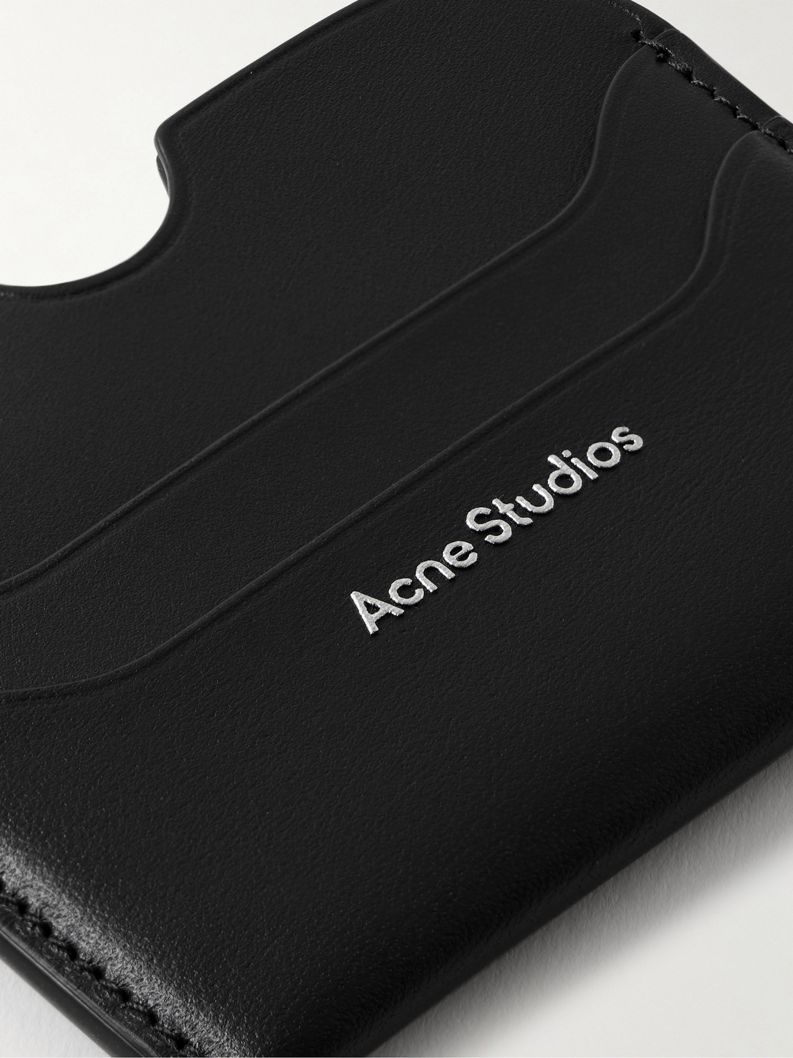 ACNE STUDIOS ELMAS LOGO-PRINT LEATHER CARDHOLDER