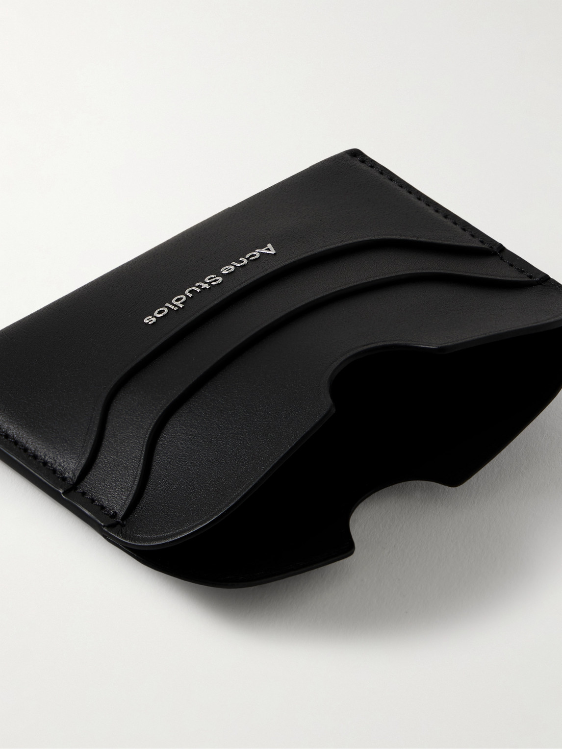 ACNE STUDIOS ELMAS LOGO-PRINT LEATHER CARDHOLDER