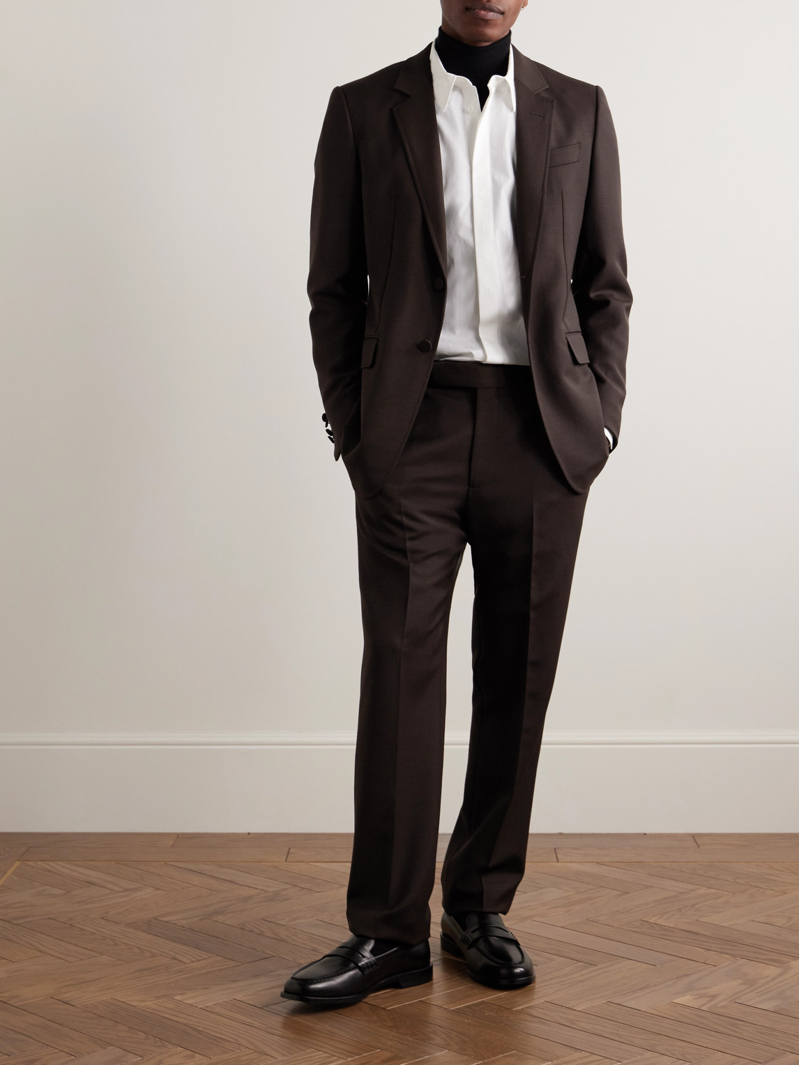Gabriela Hearst Sebastian Slim-Fit Straight-Leg Wool Suit Trousers - Men