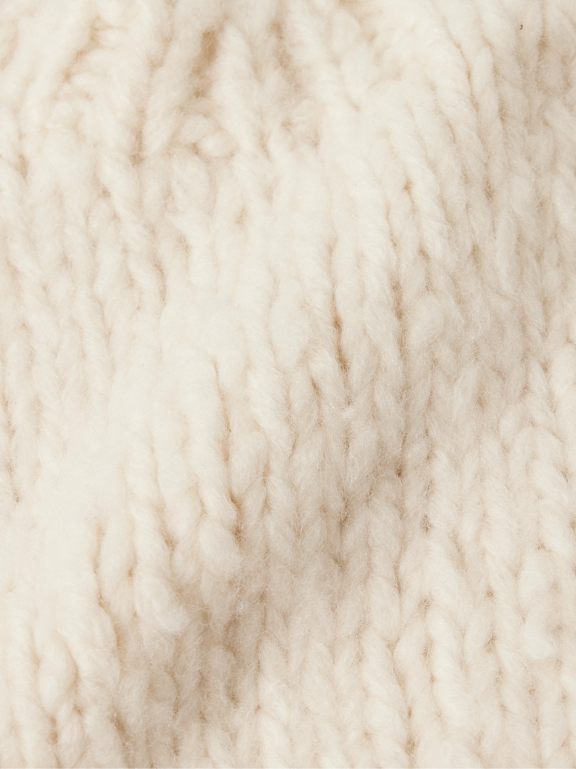 Gabriela Hearst Lawrence Knit Sweater In Ivory Welfat Cashmere In Neutrals