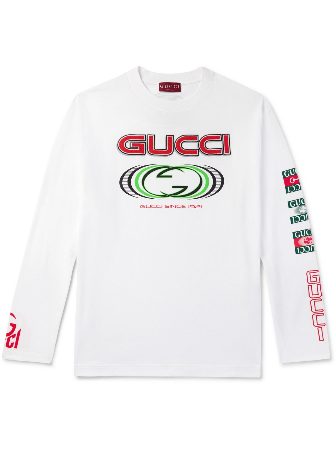 Cotton Jersey Gucci T Shirt Shopping Gucci Logo-Print Cotton