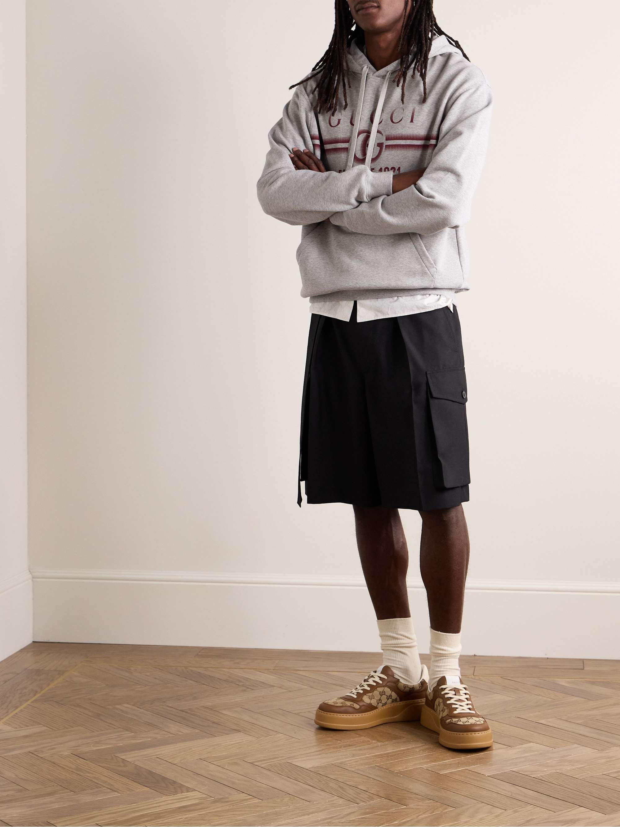 GUCCI Logo-Print Cotton-Jersey Hoodie for Men | MR PORTER GUCCI Logo-Print Cotton-Jersey Hoodie for Men | MR PORTER