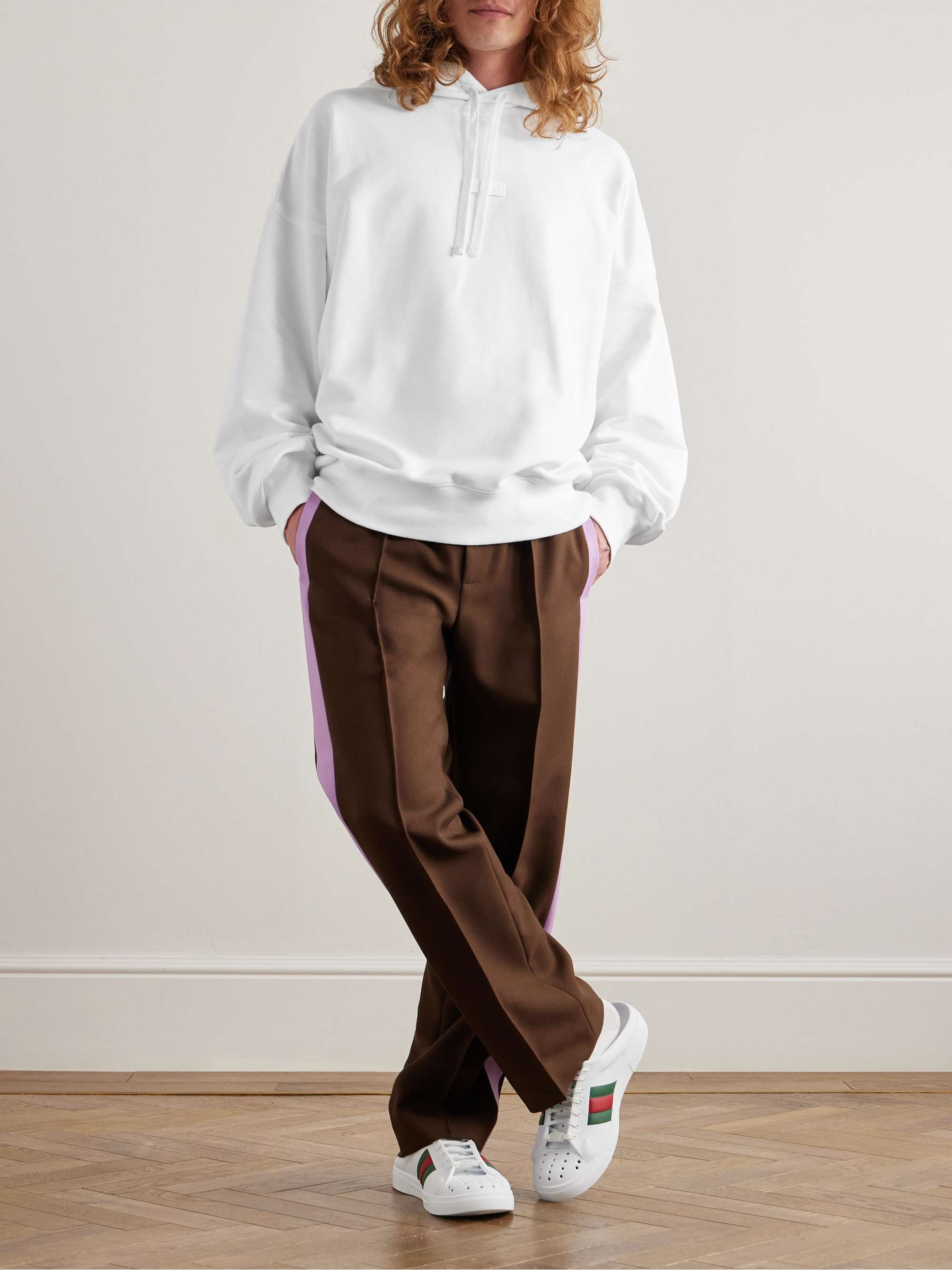 GUCCI Logo-Appliquéd Cotton-Jersey Hoodie for Men | MR PORTER GUCCI Logo-Appliquéd Cotton-Jersey Hoodie for Men | MR PORTER