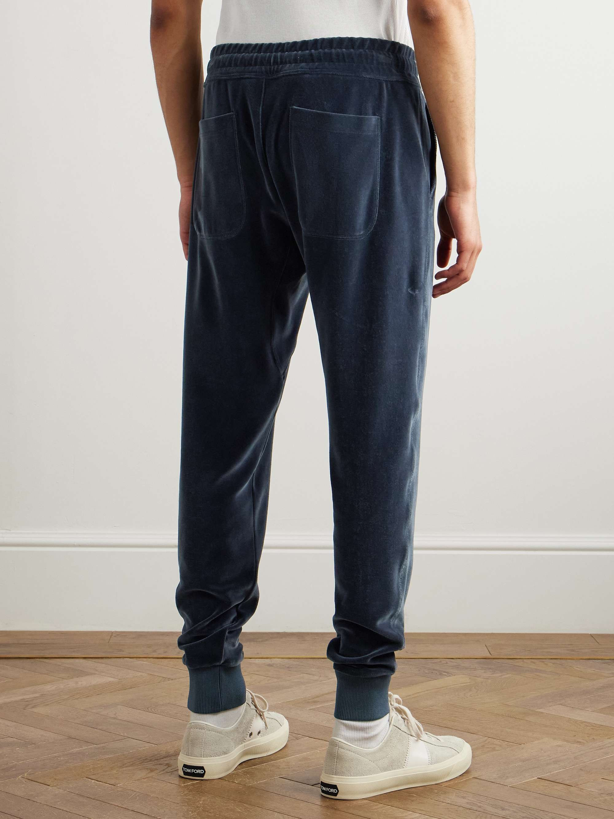 TOM FORD Tapered Cotton-Blend Jersey Sweatpants