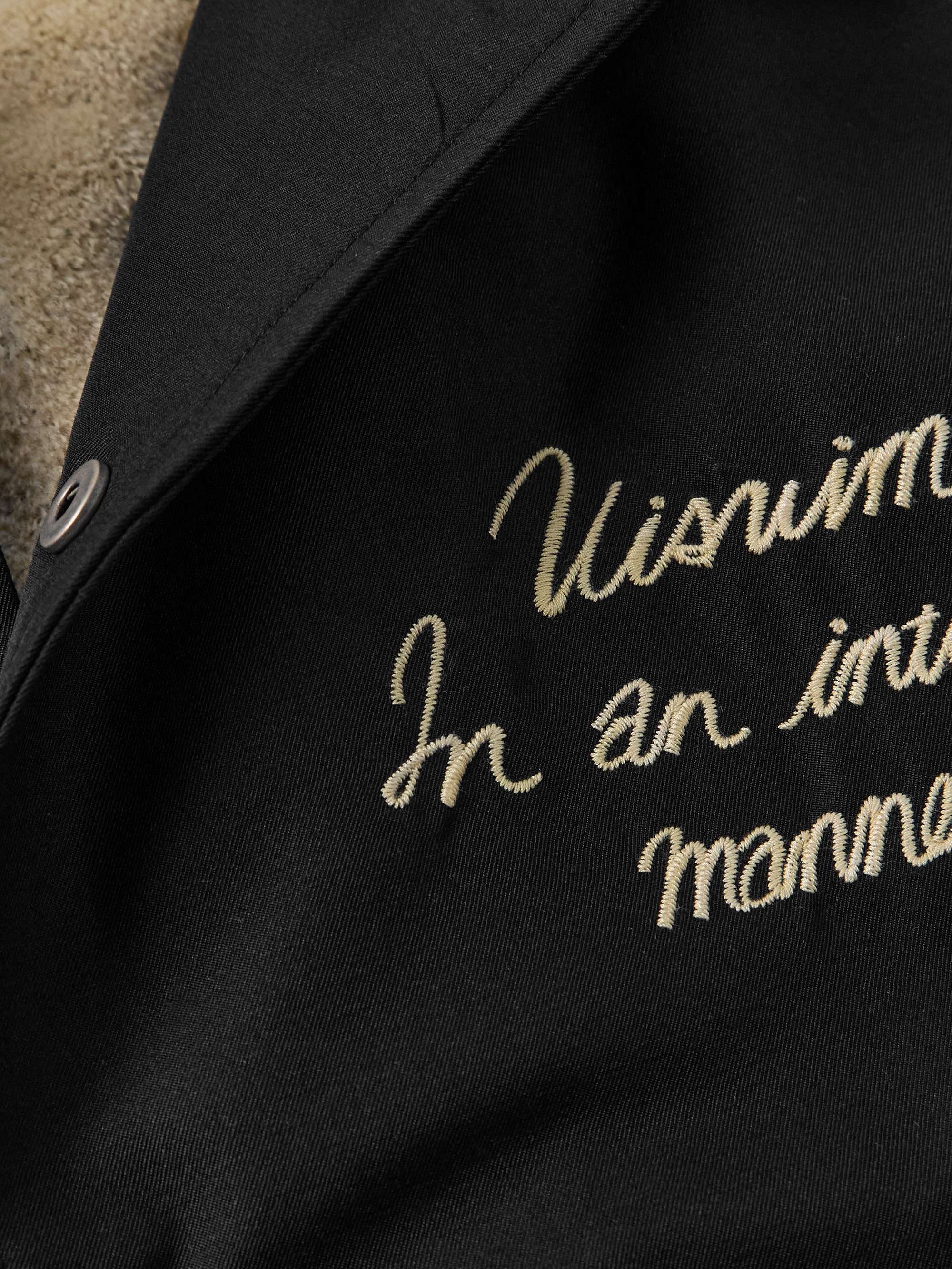VISVIM Coach Leopard-Print Cotton-Moleskin Trimmed Wool and VISVIM Coach Leopard-Print Cotton-Moleskin Trimmed Wool and