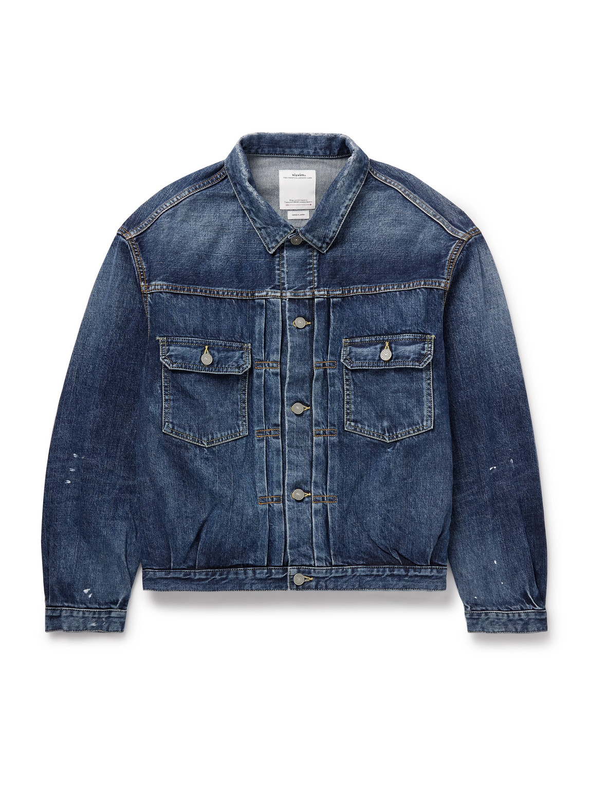 Visvim Button-up Denim Jacket In Blue