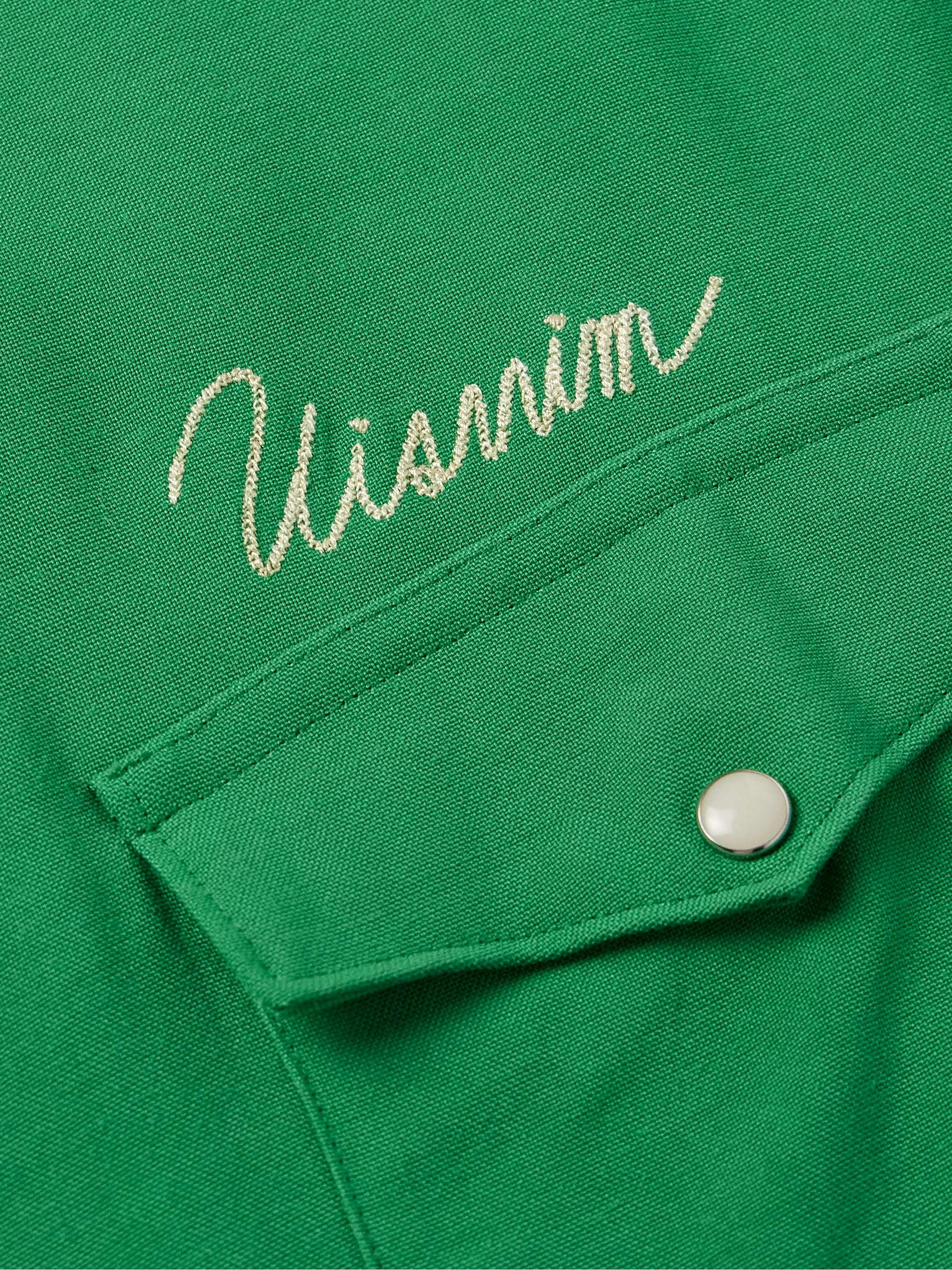 VISVIM Logo-Embroidered Woven Western Shirt for Men | MR PORTER