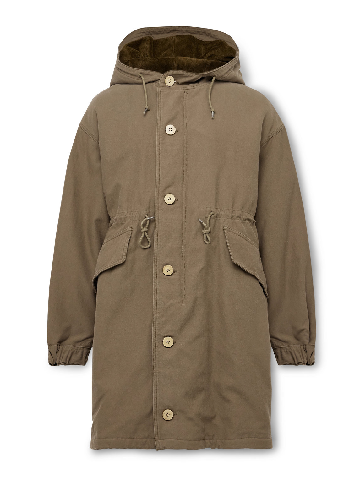 Cotton and Nylon-Blend Hooded Parka