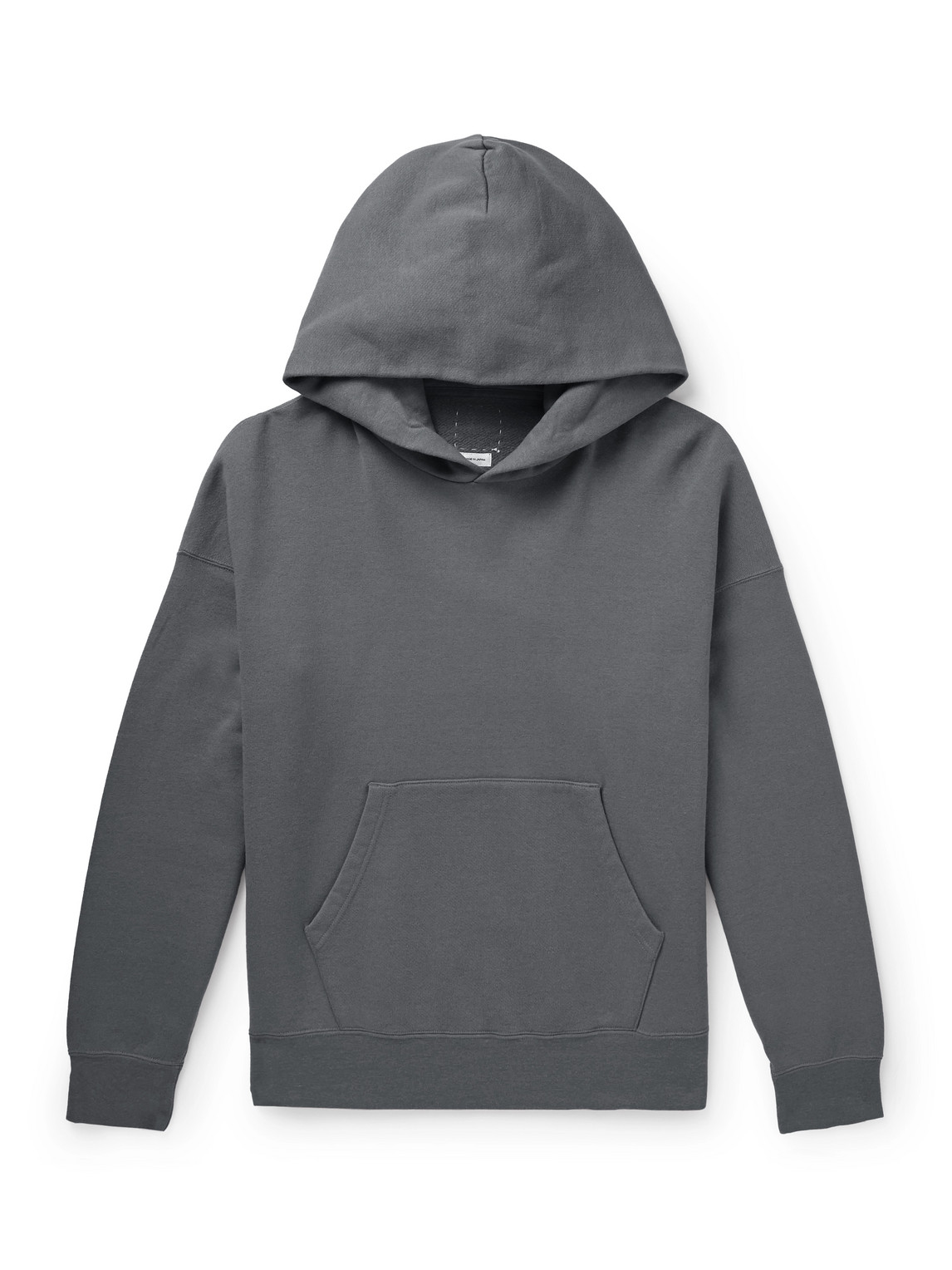 Jumbo Garment-Dyed Cotton-Blend Jersey Hoodie