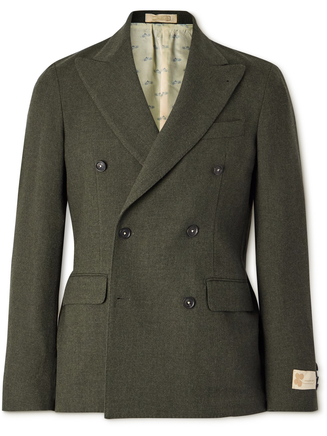 Monster Double-Breasted Wool Suit Jacket