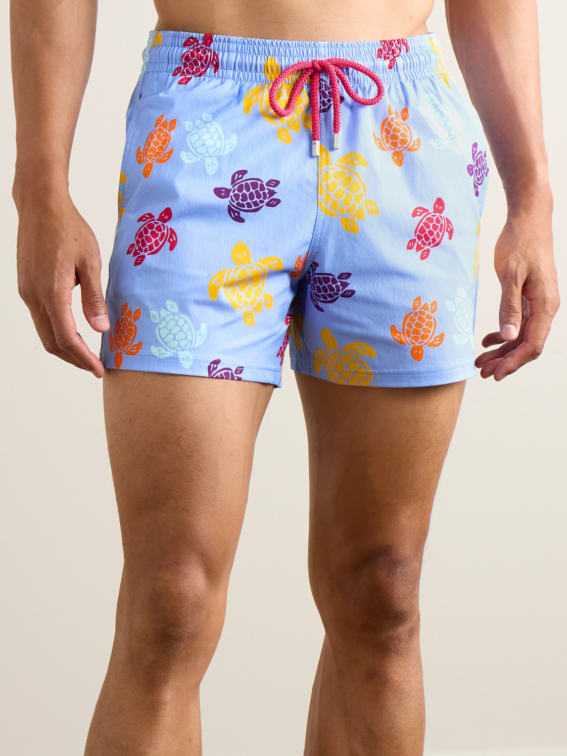 Vilebrequin Turtle Print Swim Shorts In Blue