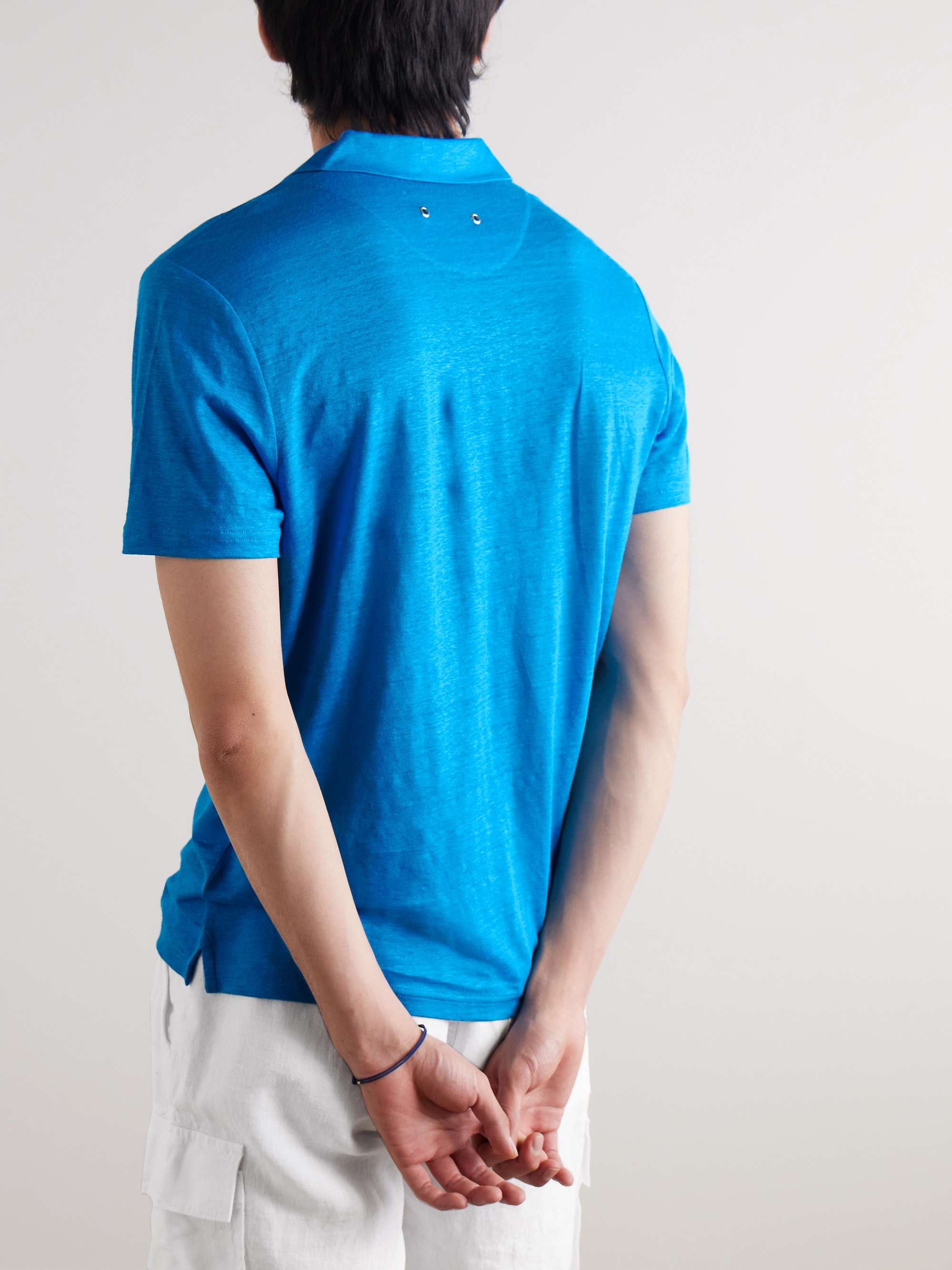 VILEBREQUIN Pyramid Linen-Jersey Polo Shirt