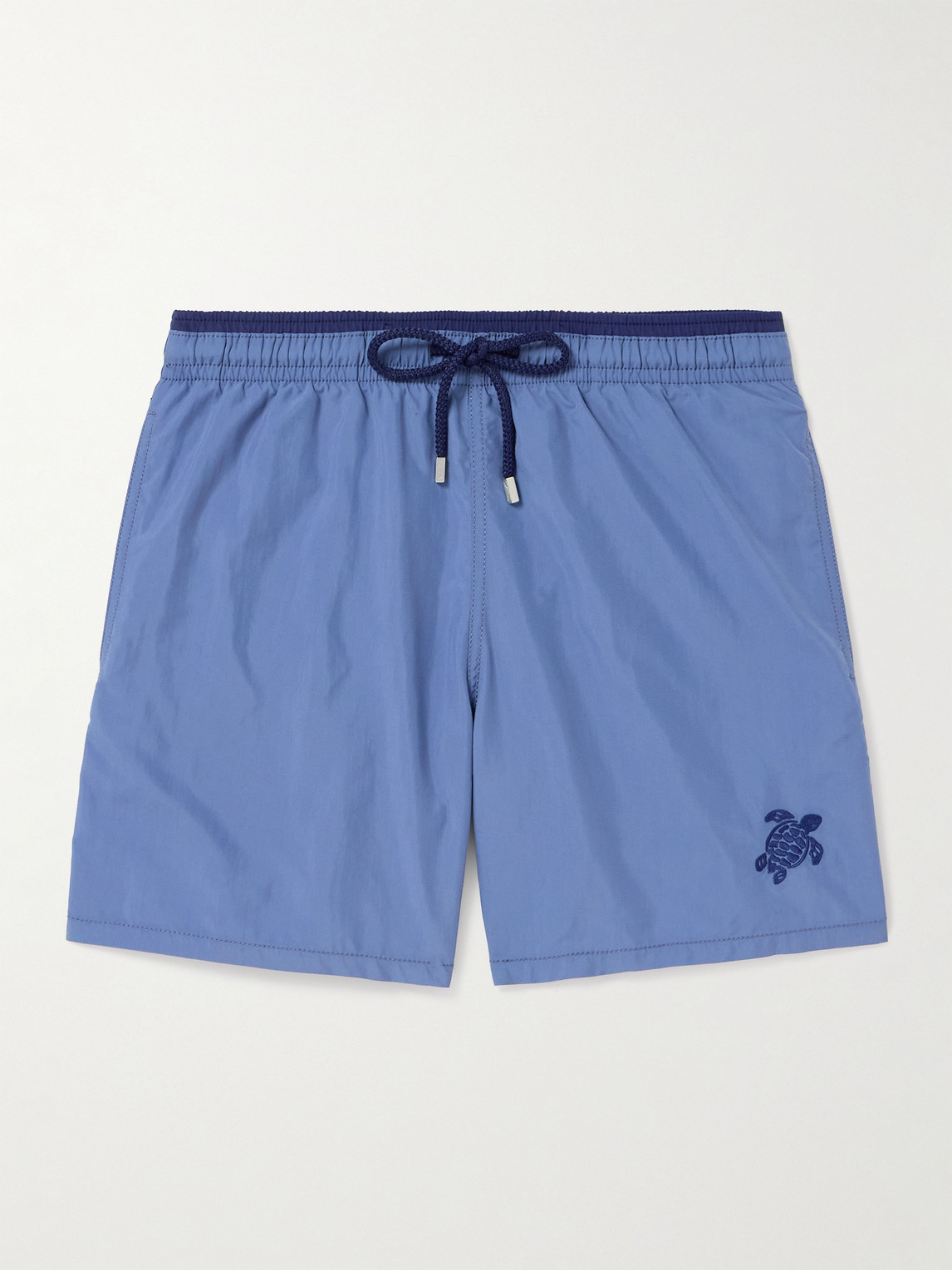 Vilebrequin Logo-embroidered Swim Shorts In Blue