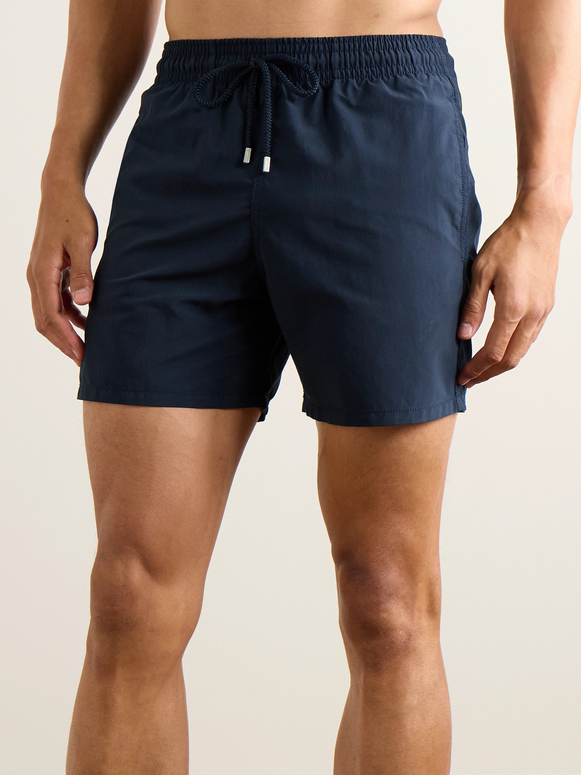 Vilebrequin Recycled Nylon Swim Shorts With Elastic Waistband In Blue