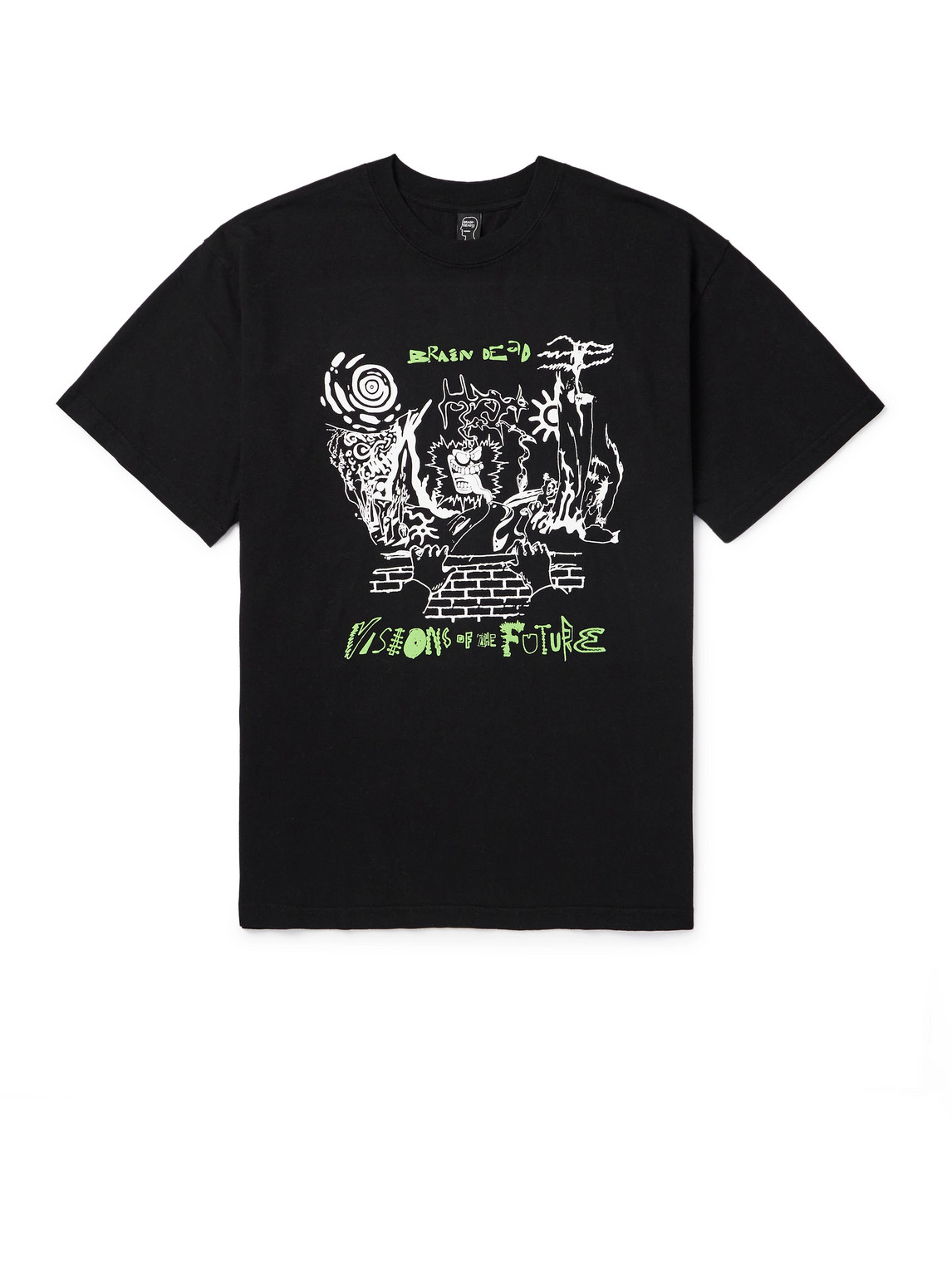 Brain Dead Visions Of The Future T-shirt In Black
