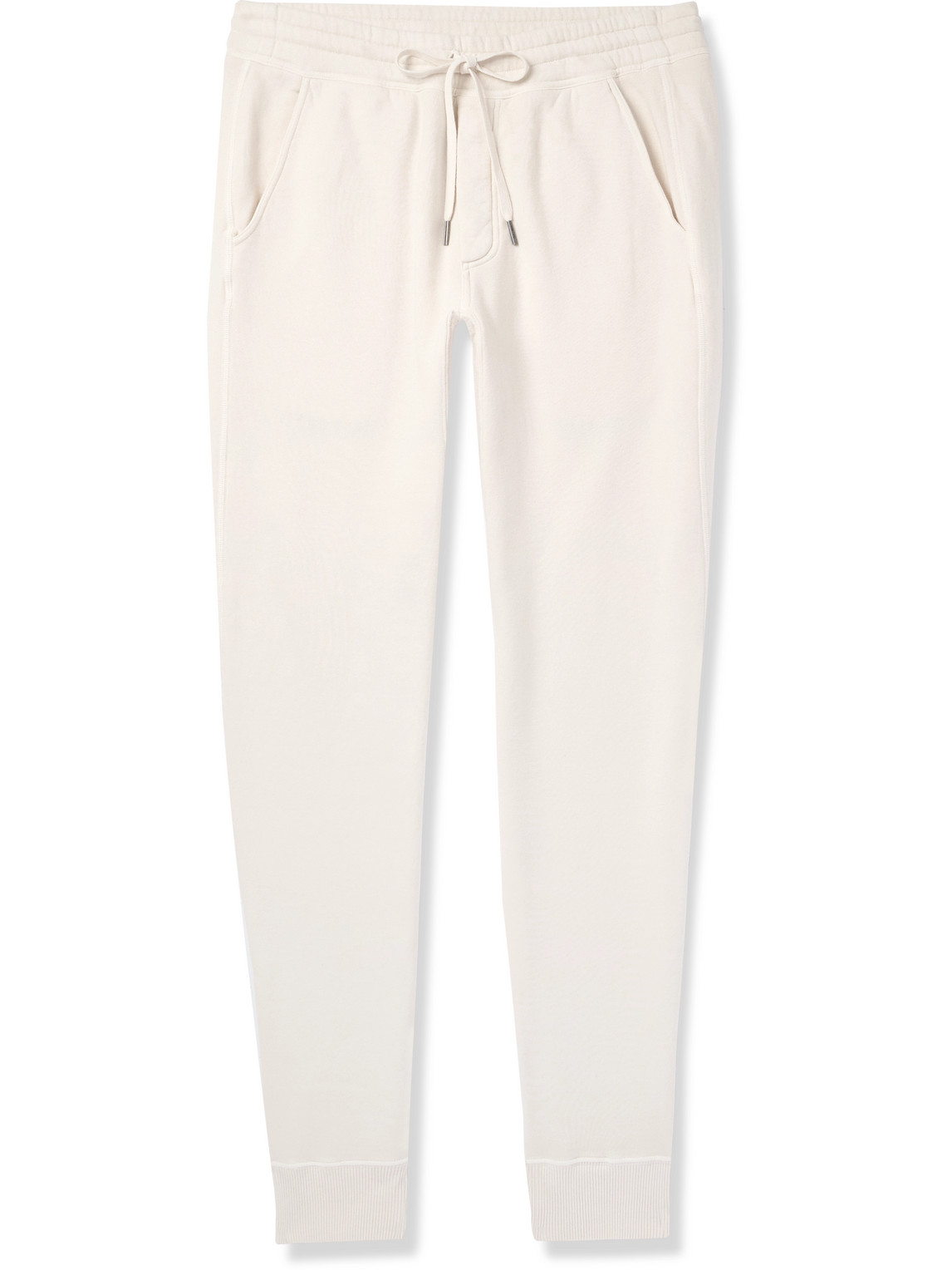 Tom Ford Tapered Jersey Sweatpants In Neutrals